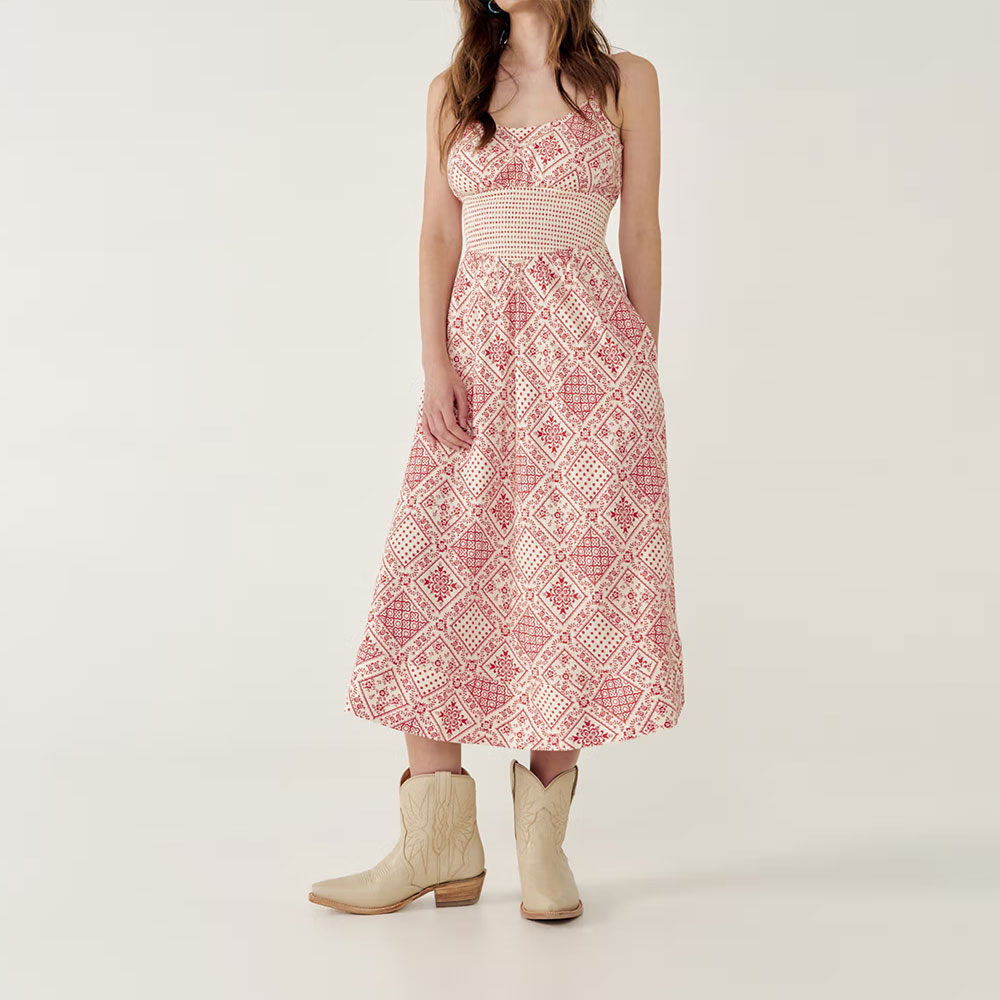 Beige Block Heel Embroidered Wing Short Snip Toe Cowgirl Boots