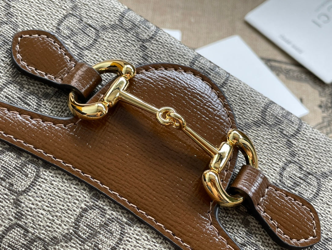 gg Children’s Horsebit 1955 Mini Bag Beige For Women, Women’s Bags 7in/18cm gg 699296 92TCG 8563