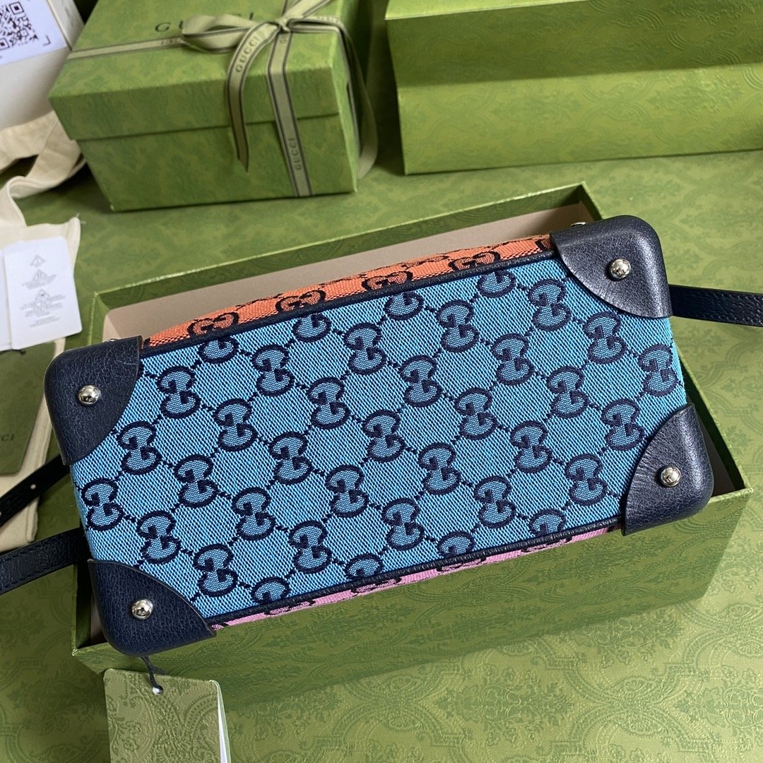 gg Multicolor Shoulder Bag In gg Multicolor Canvas For Women 9in/23cm gg 626363