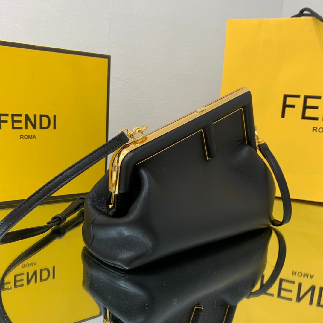 FI First Small Black For Women, HandBags, Shoulder And Crossbody Bags 10.2in/26cm FF 8BP129ABVEF0KUR