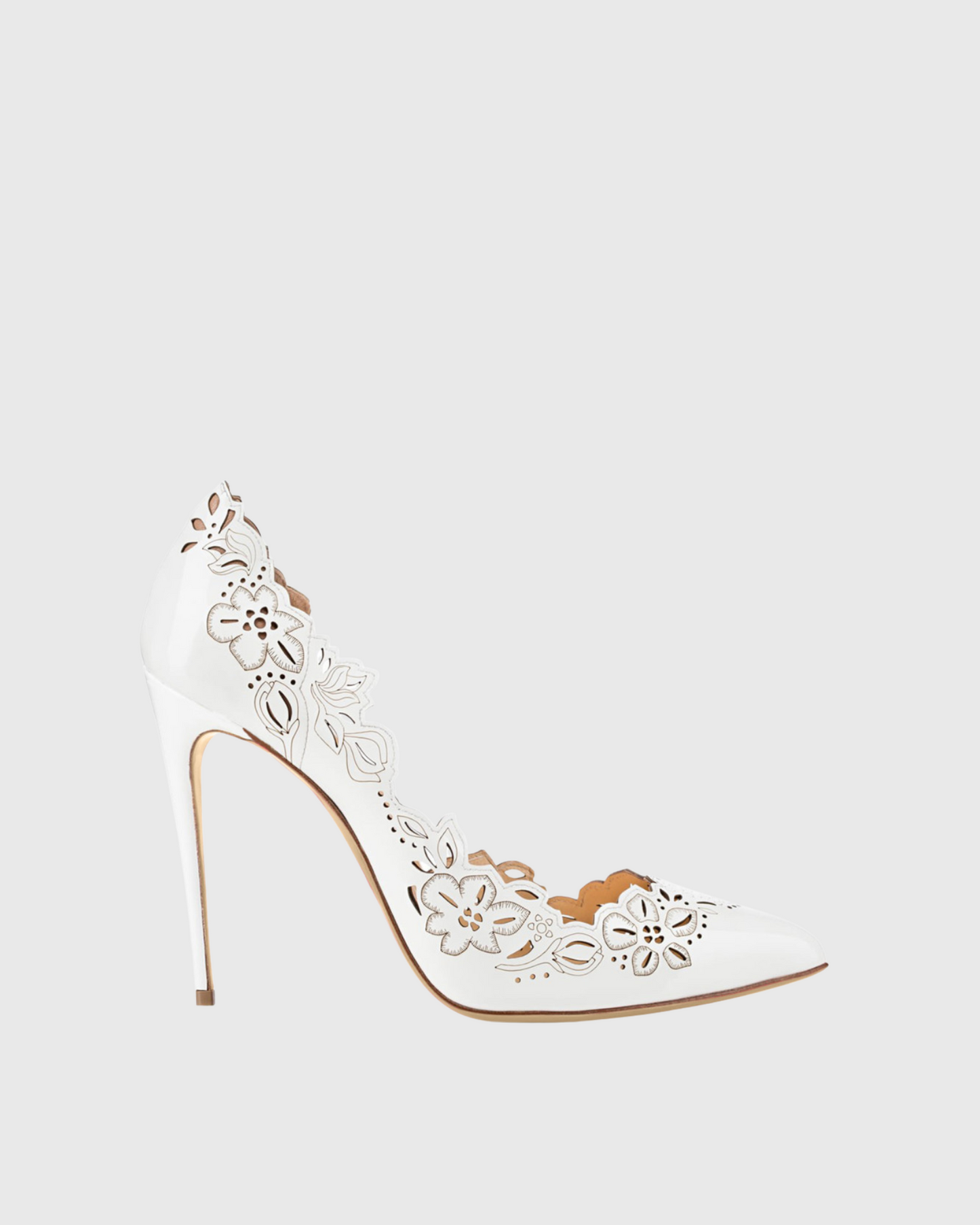 Ariya Cutout Pattern Pumps In White
