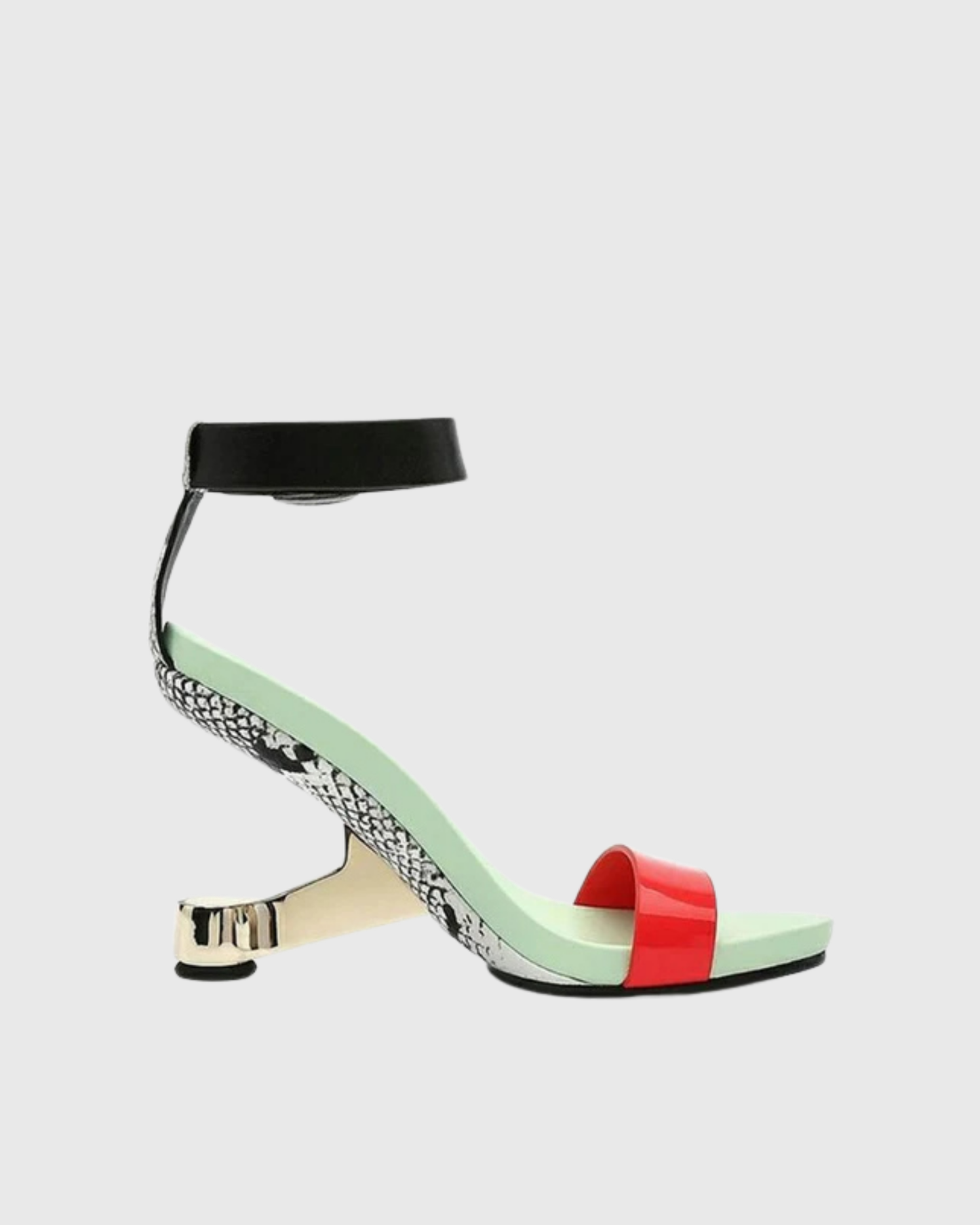 Carmen Alien Heel Strap Sandals In Multicolor
