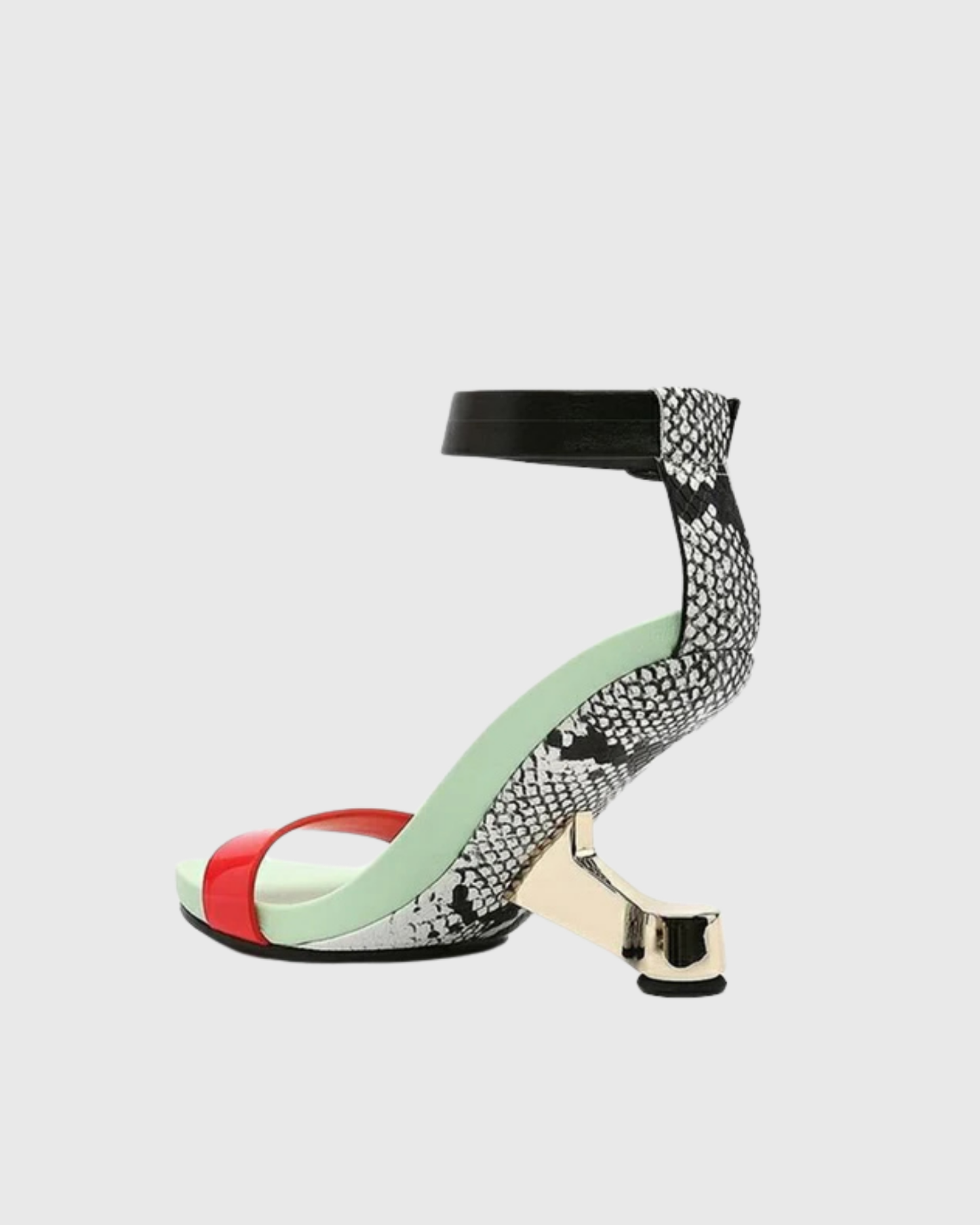 Carmen Alien Heel Strap Sandals In Multicolor