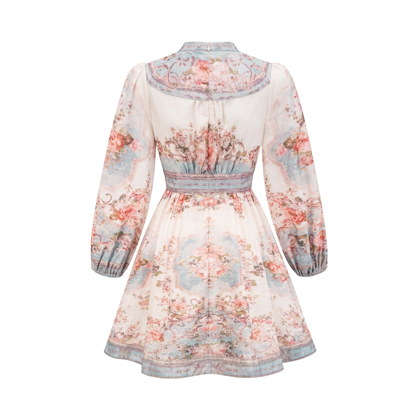 Clémence Romantic Floral Print Mini Dress