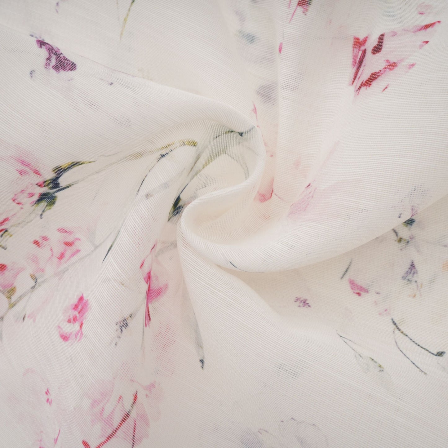 Zoé white floral-print tied midi dress