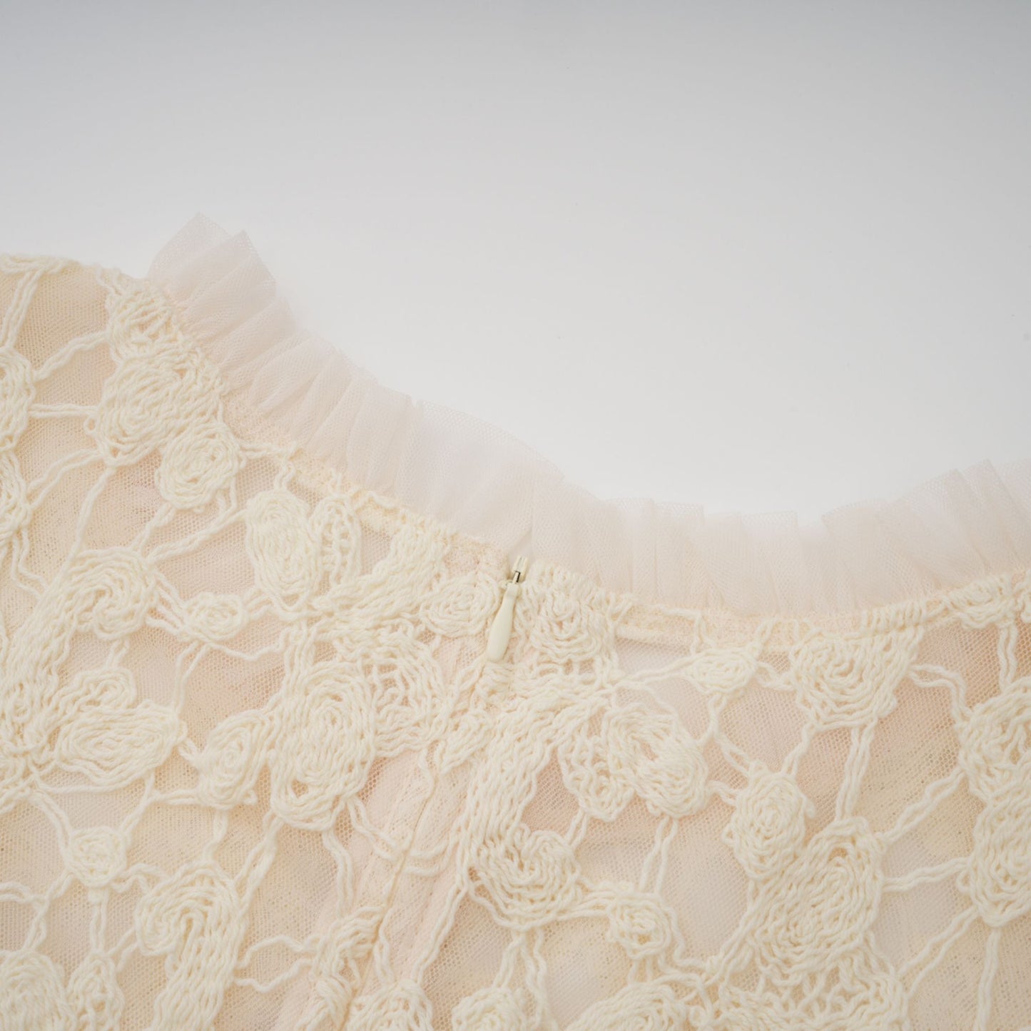 Capucine floral-embroidered layered tulle maxi dress