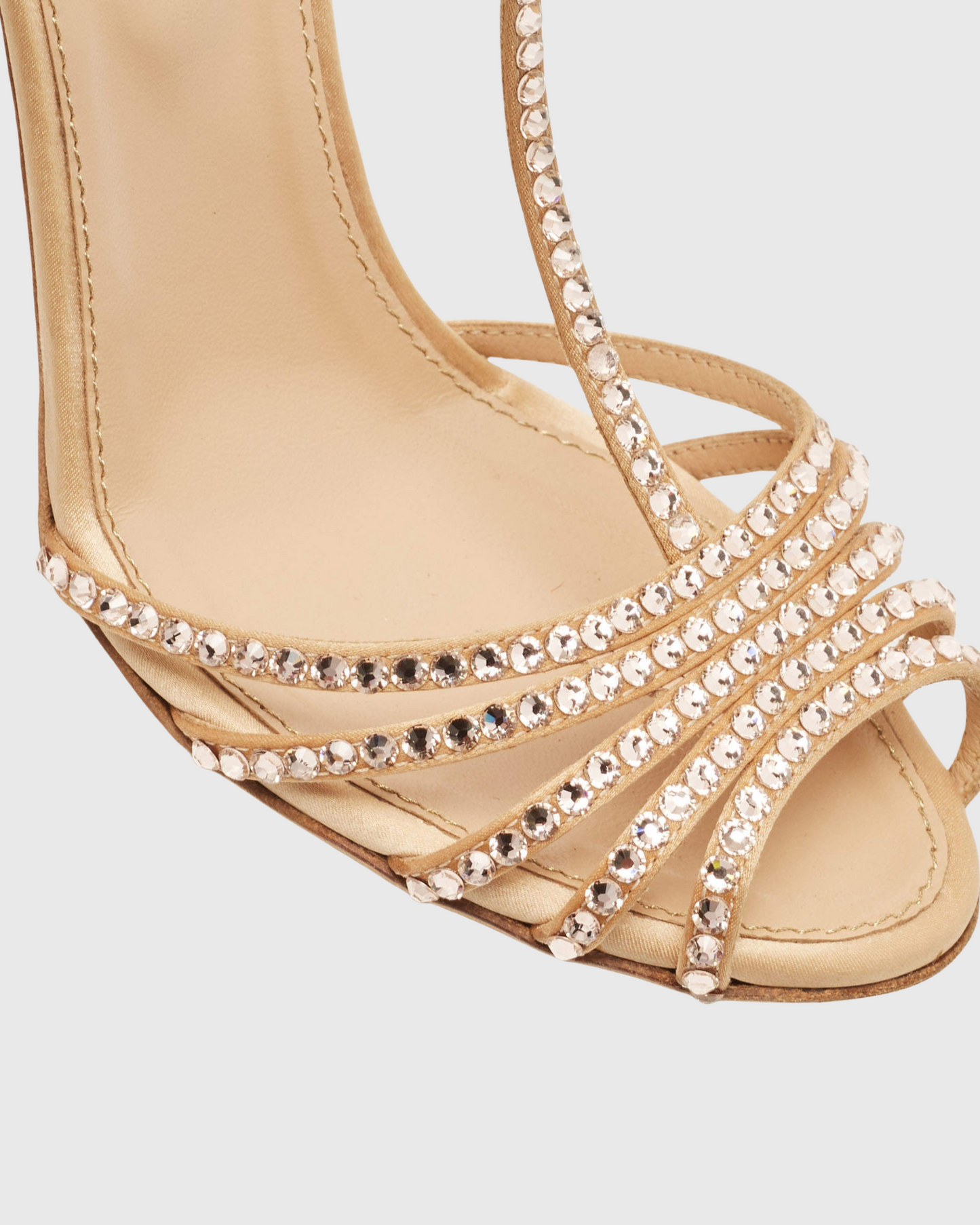 Giannina Rhinestone T Strap Sandals