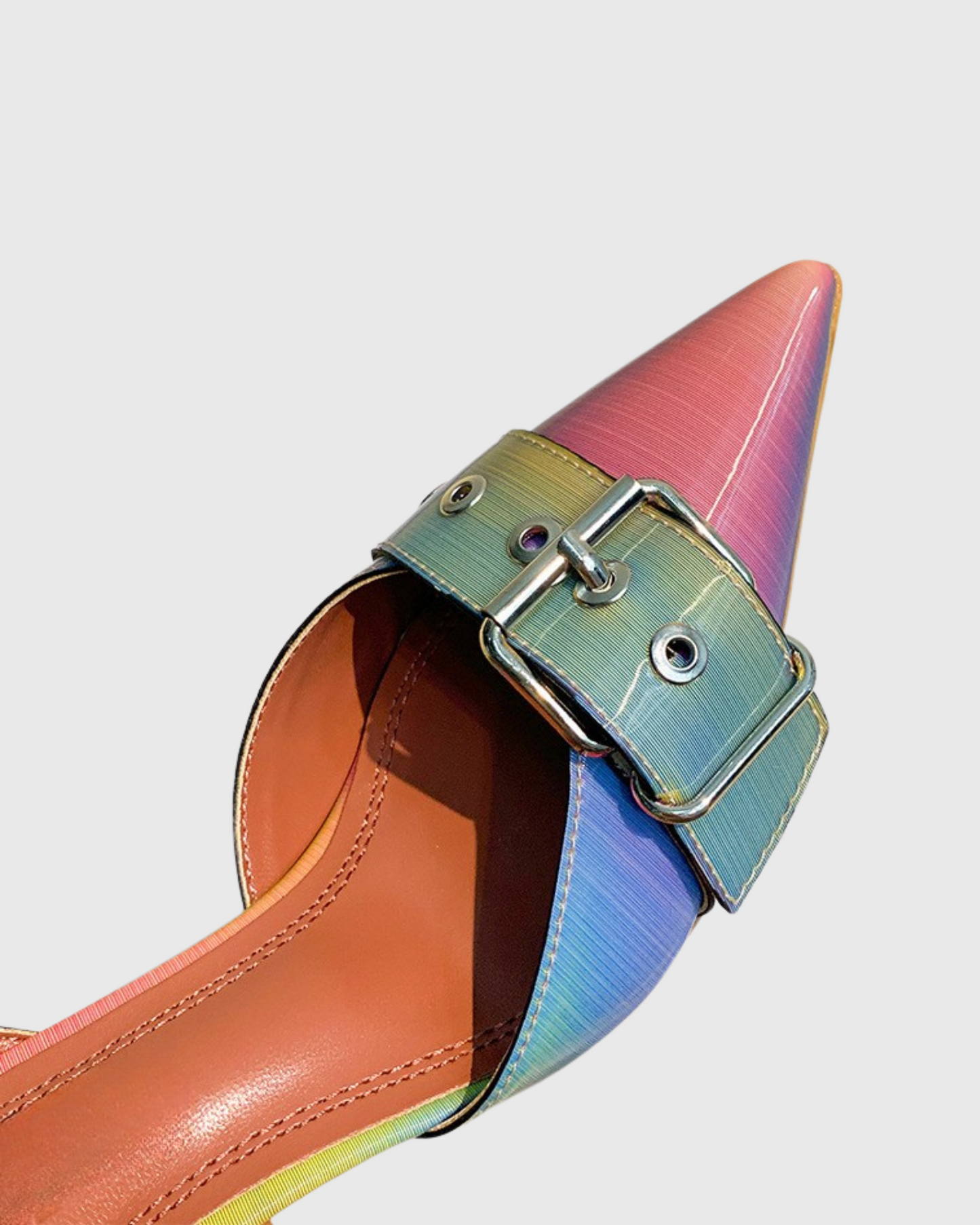 Beata Buckle Slingback Pums In Rainbow