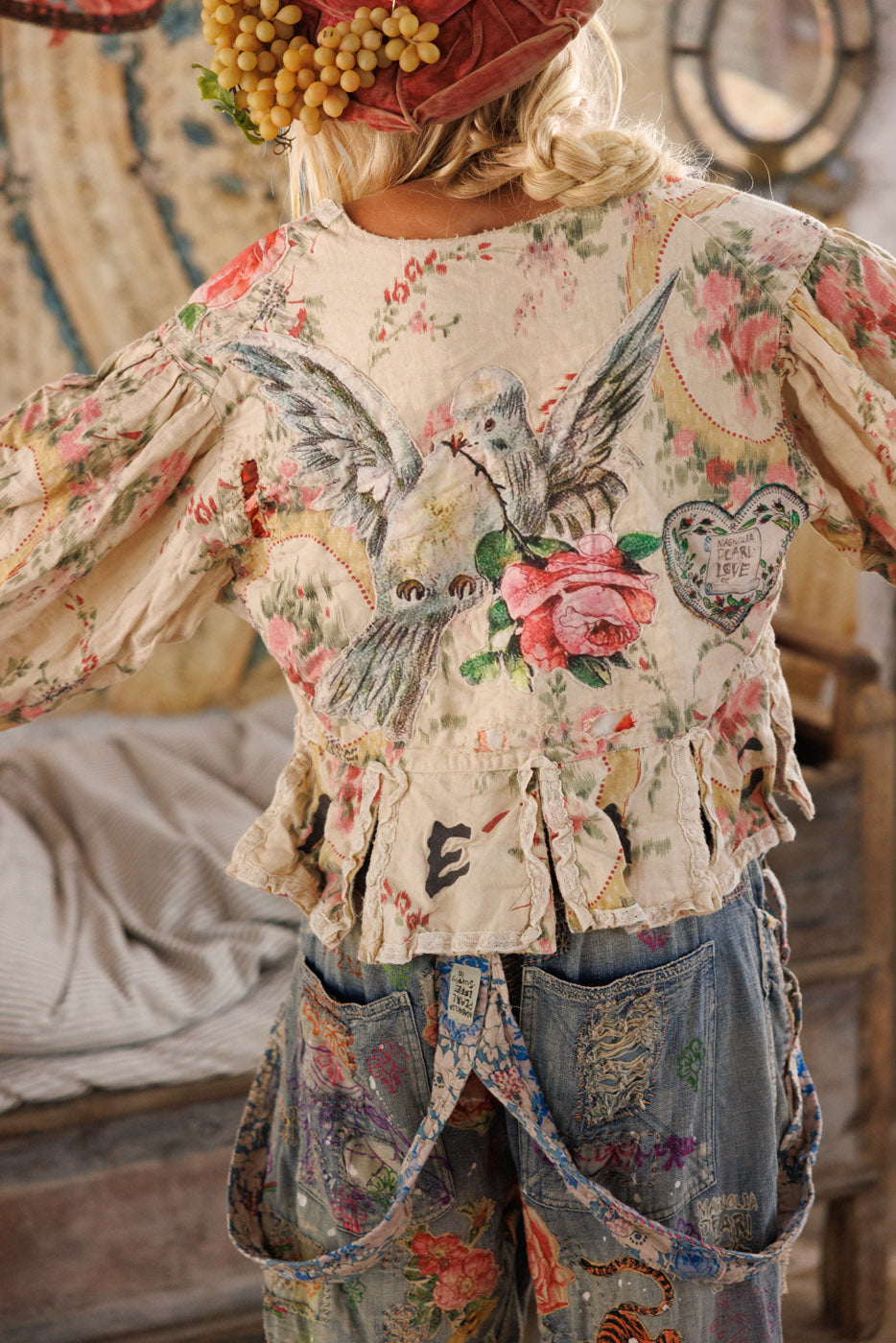 Floral Appliqué Monique Jacket