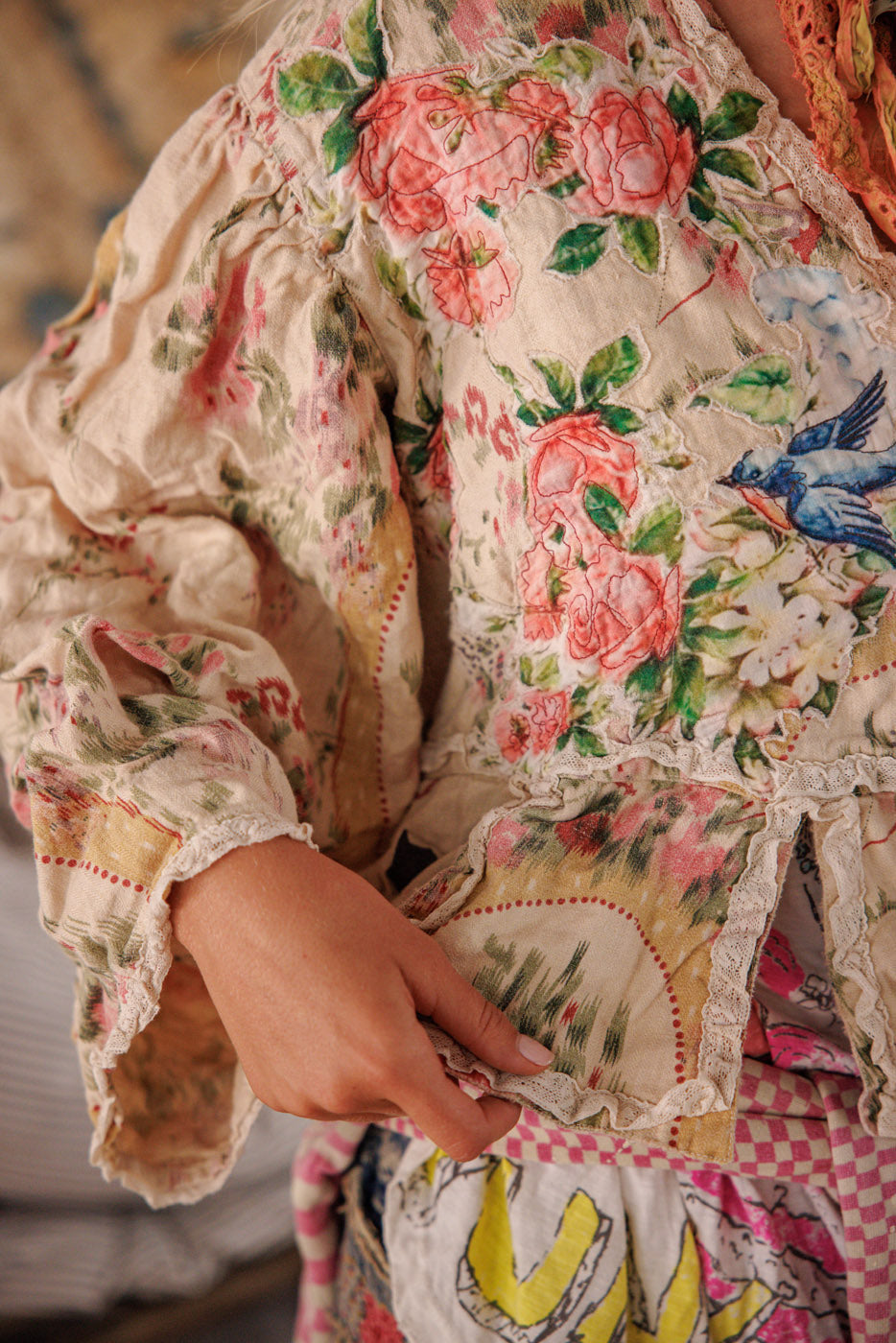 Floral Appliqué Monique Jacket