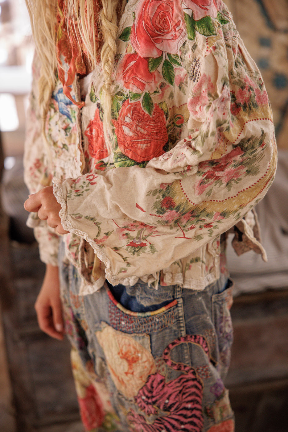 Floral Appliqué Monique Jacket
