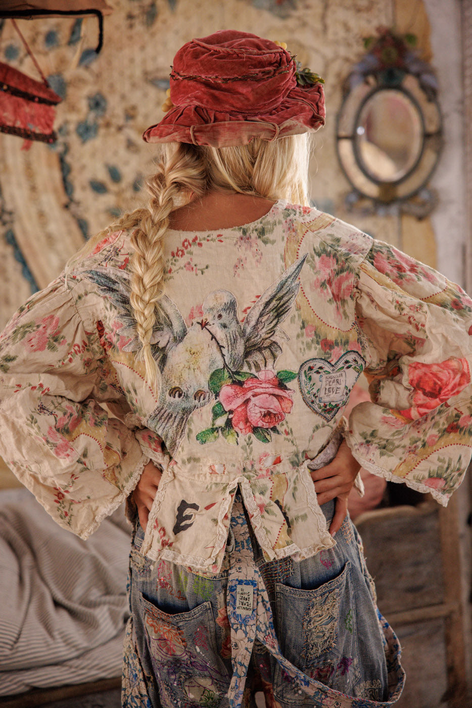 Floral Appliqué Monique Jacket