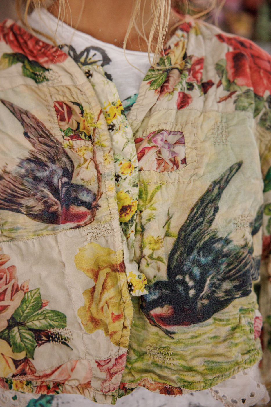 Floral Cropped Leni Jacket