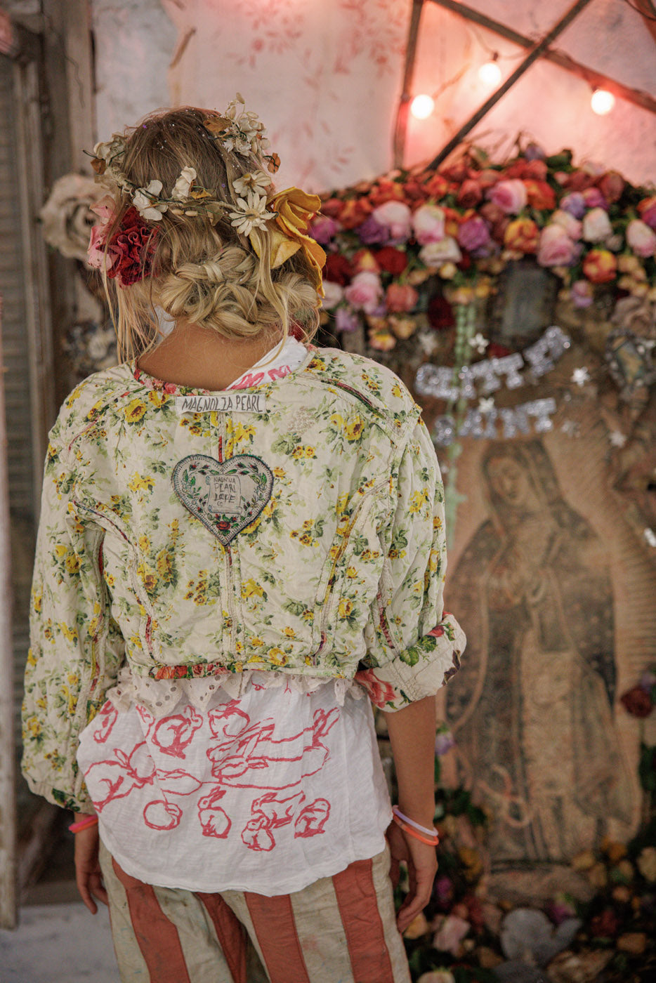 Floral Cropped Leni Jacket