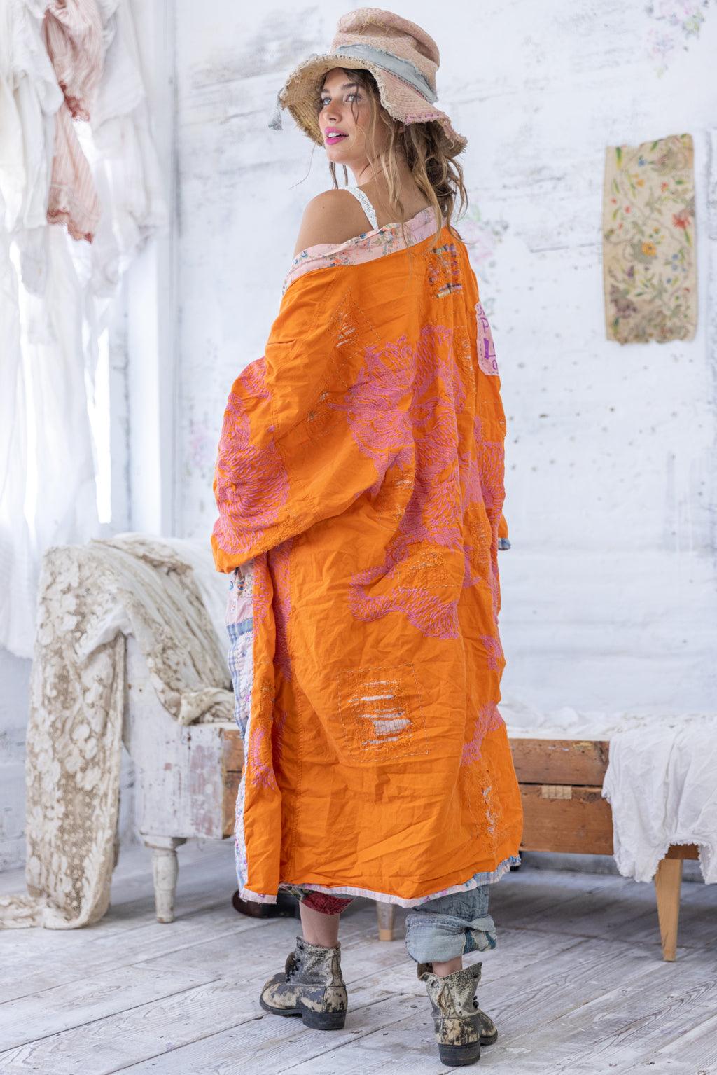Dharma Dragon Embroidered Kimono