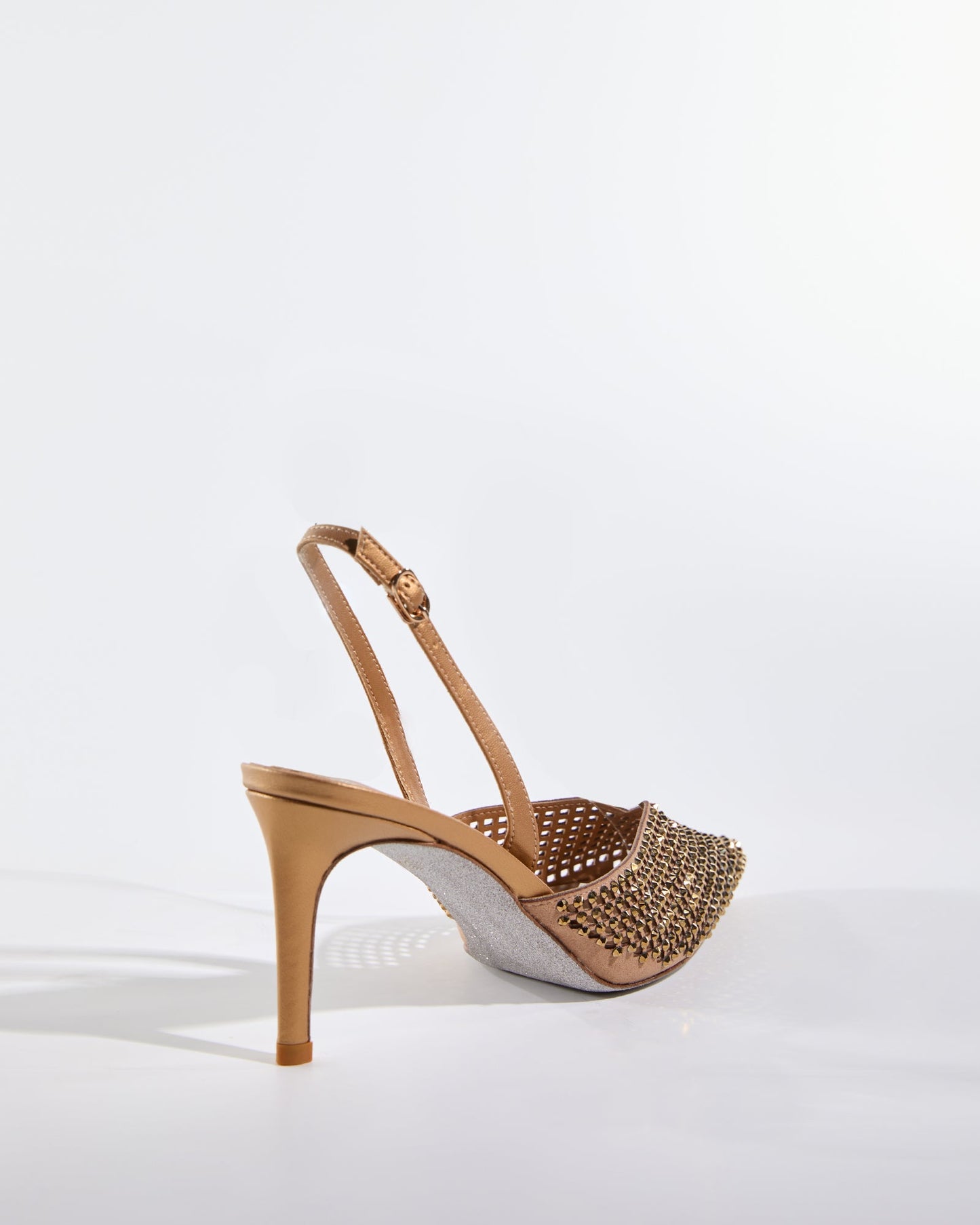 Karla Rhinestone Cutout Pumps