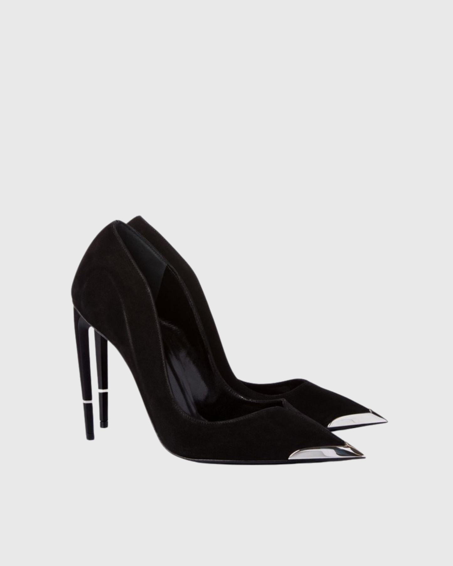 Lilith Metal Toe Velvet Pumps