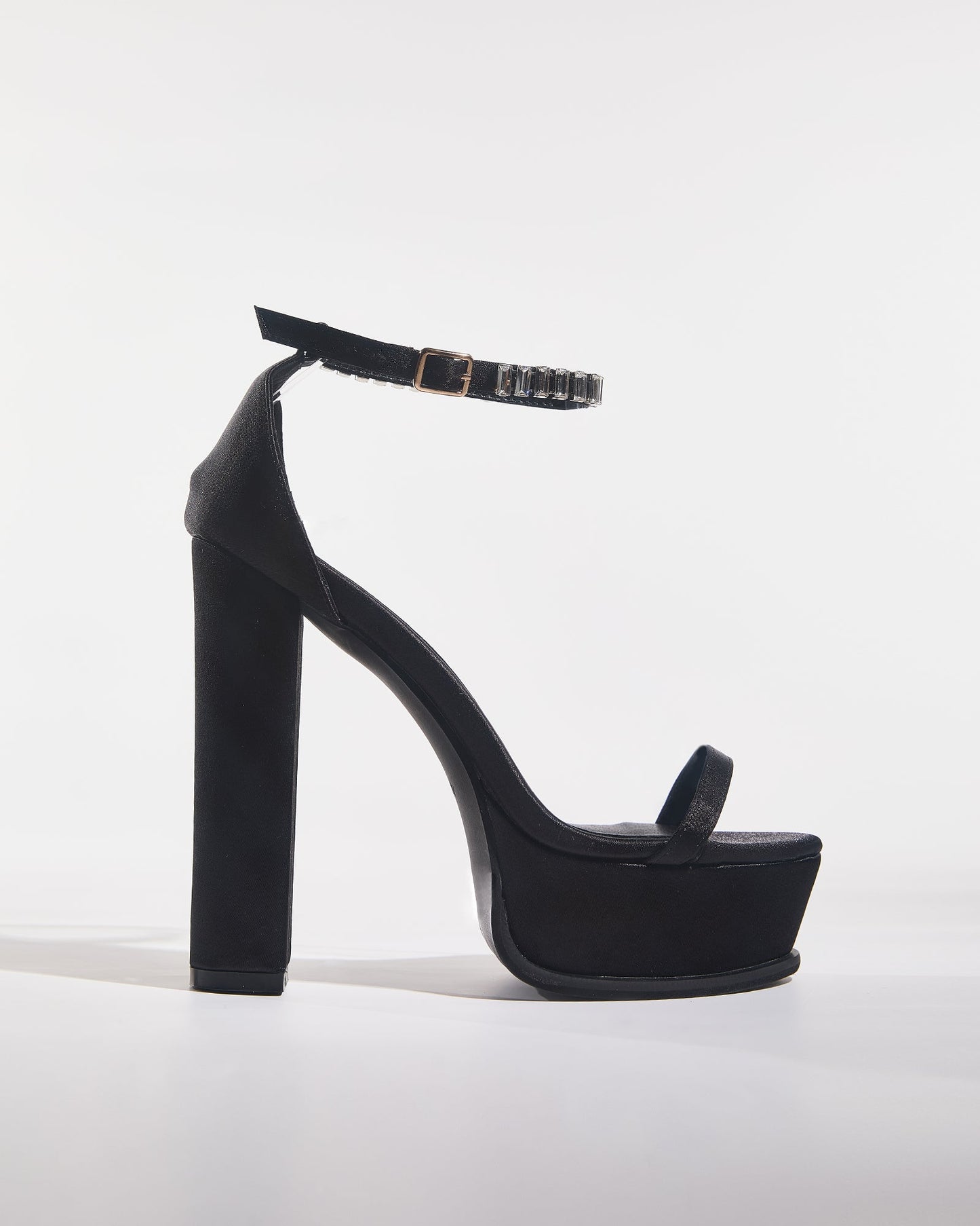 Monroe Satin Strap Platform Sandals