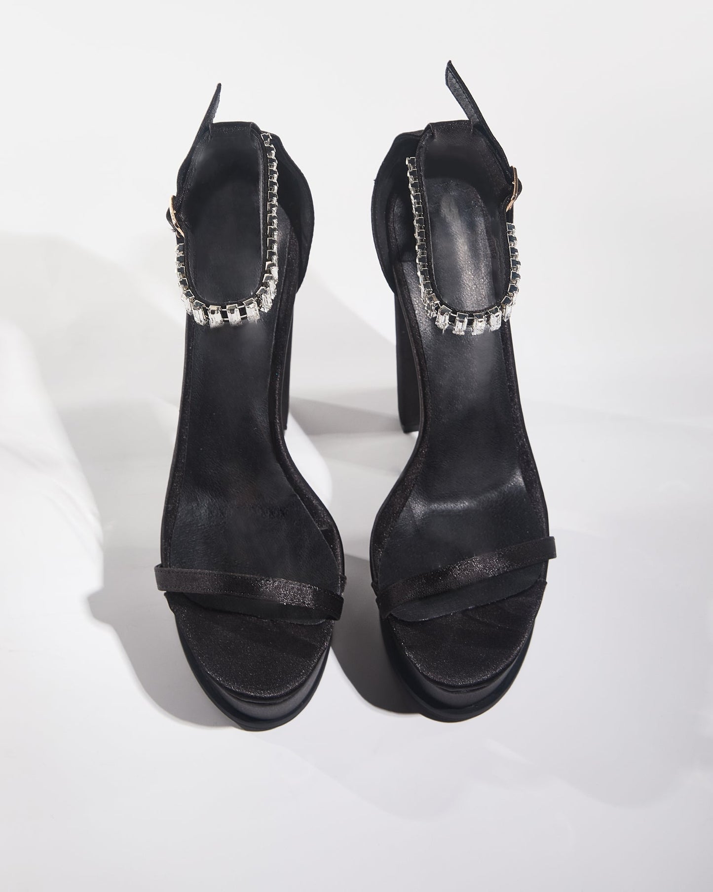 Monroe Satin Strap Platform Sandals