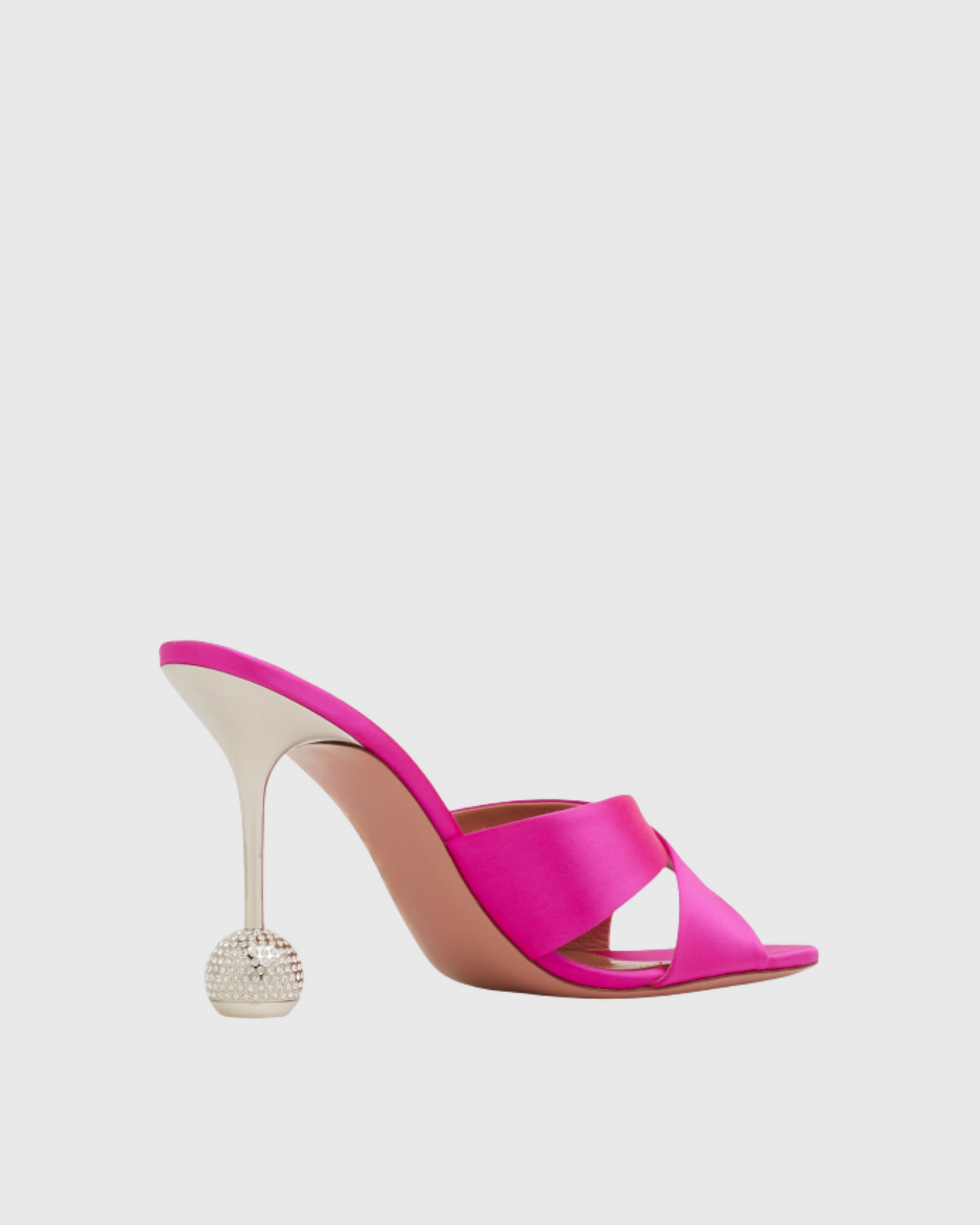 Natalina Cross Geometric Heels In Pink