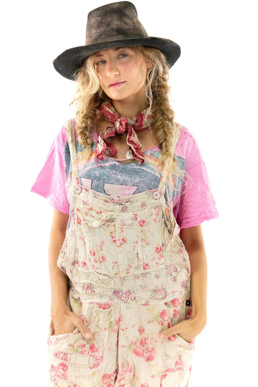Floral Print Overalls