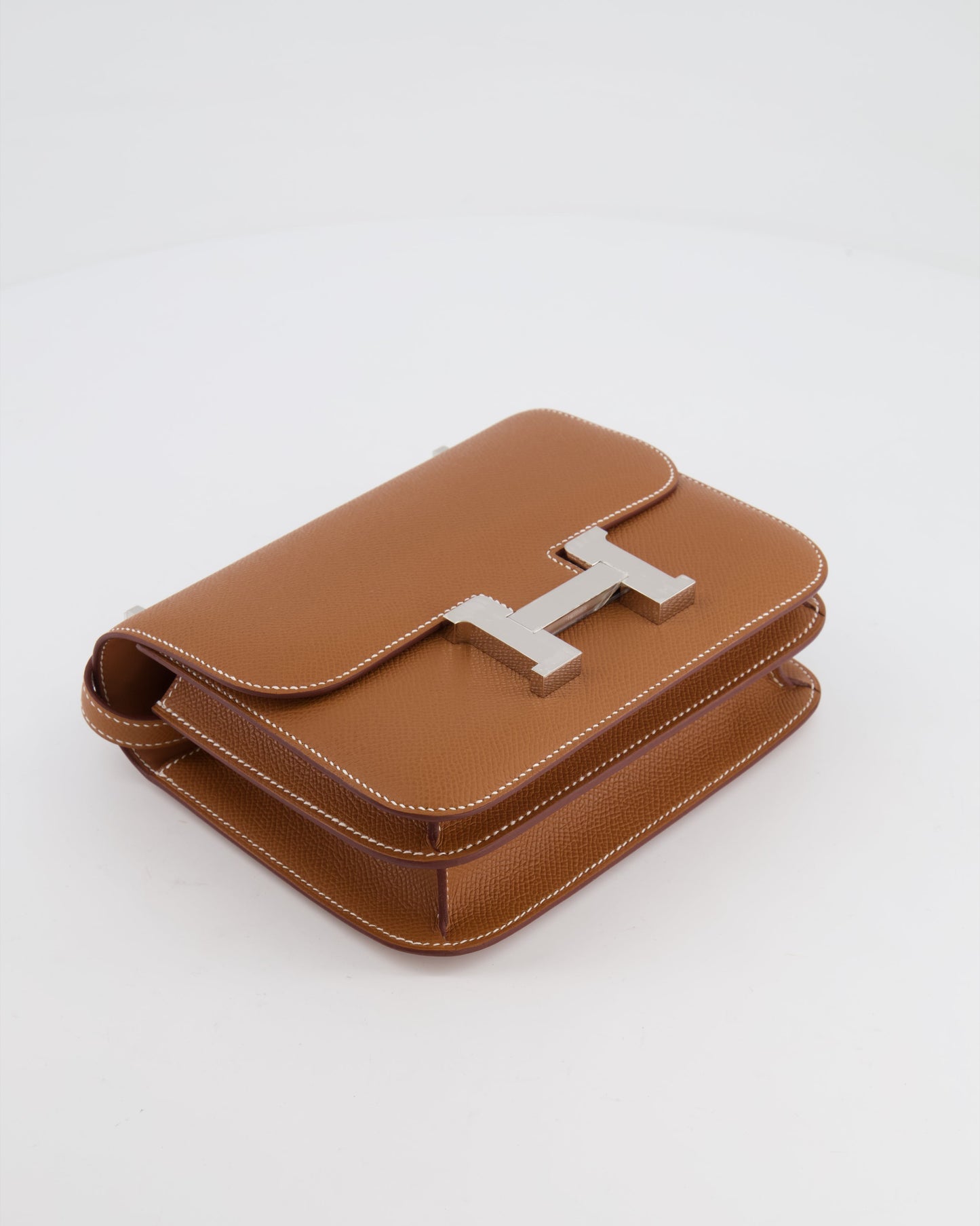*HOT* Hermès Constance III Mini 18cm Miroir Bag in Gold Epsom Leather with Palladium Hardware