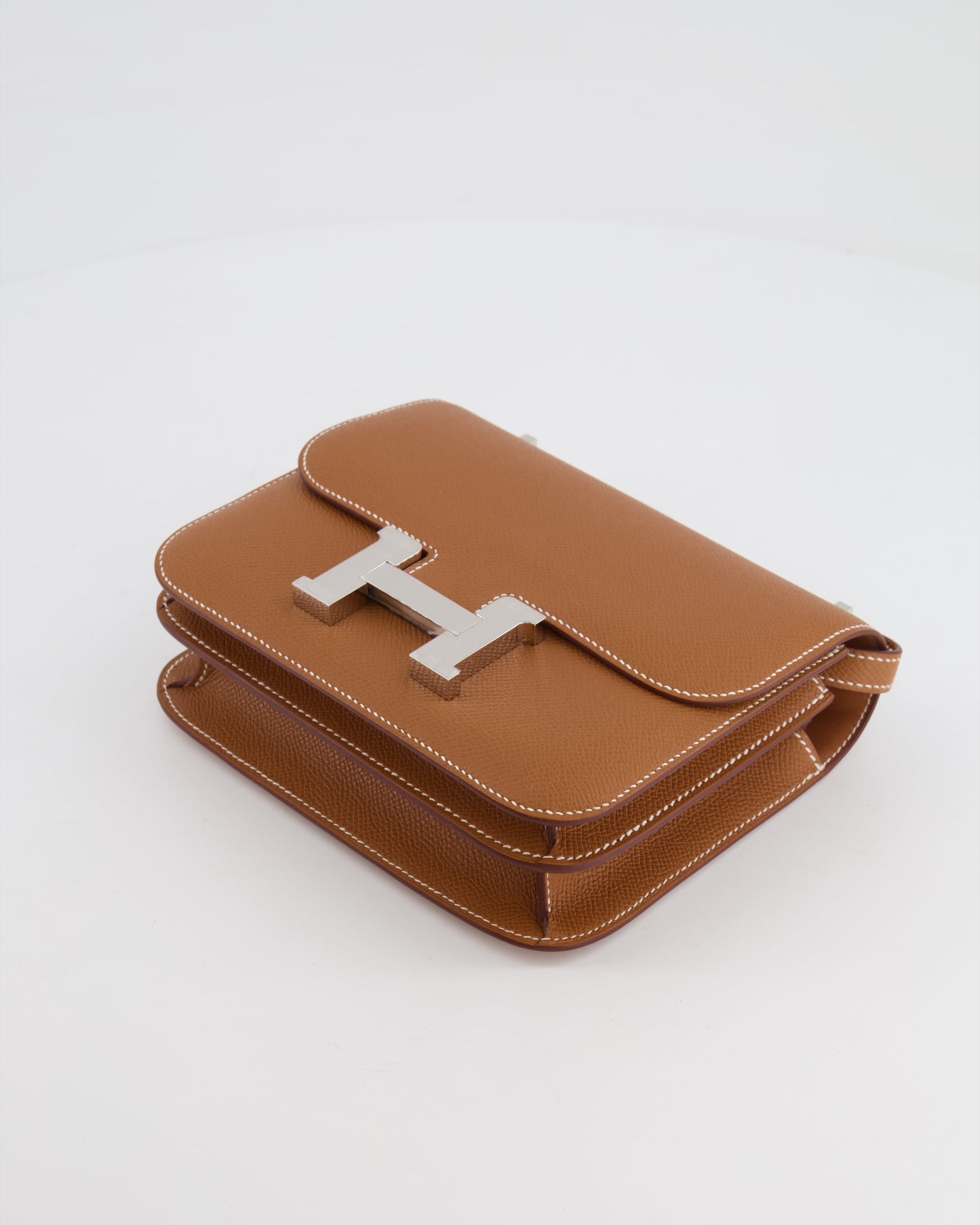 *HOT* Hermès Constance III Mini 18cm Miroir Bag in Gold Epsom Leather with Palladium Hardware