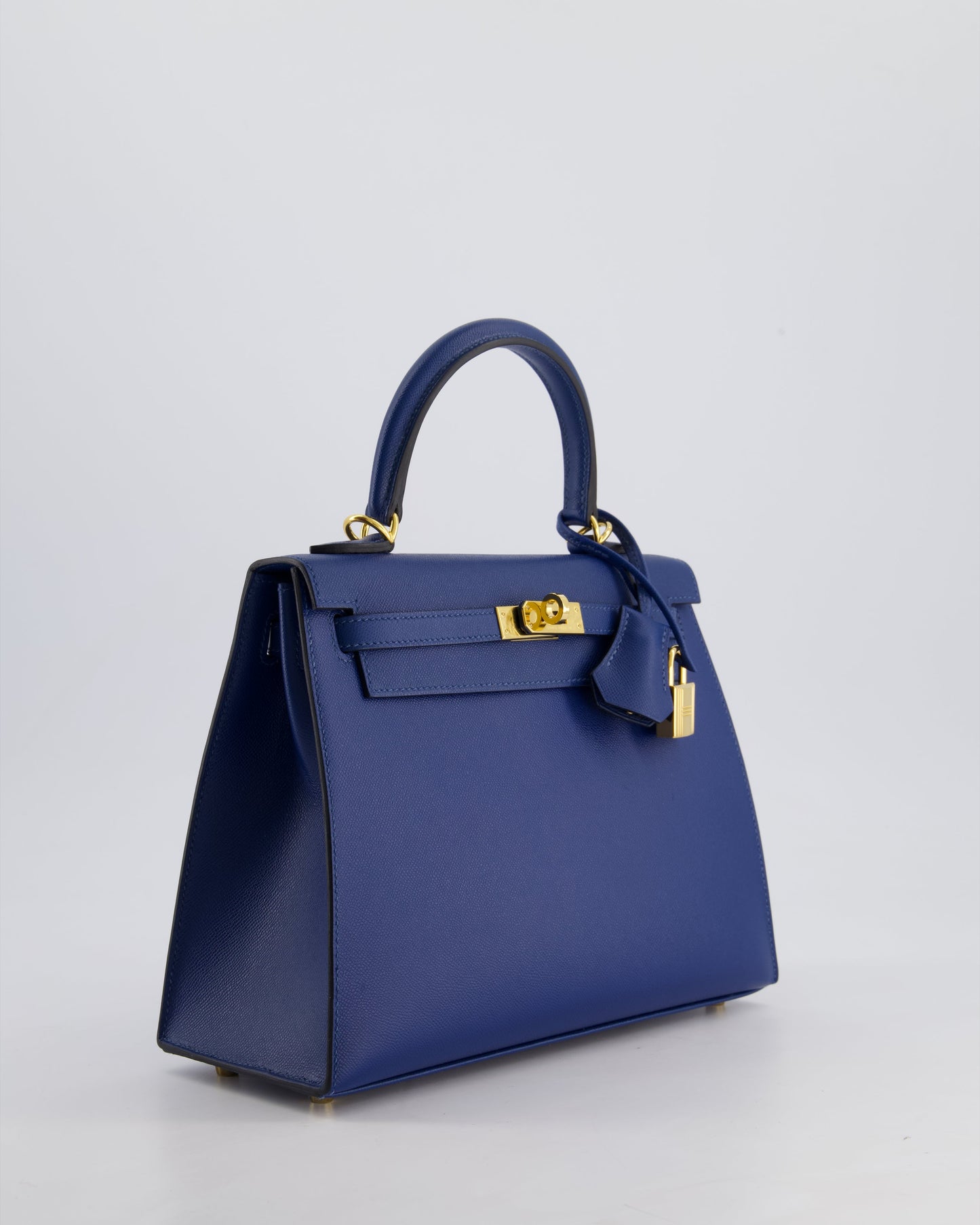 *FIRE PRICE* Hermès Kelly 25cm Sellier Bag in Deep Blue Madame Leather with Gold Hardware