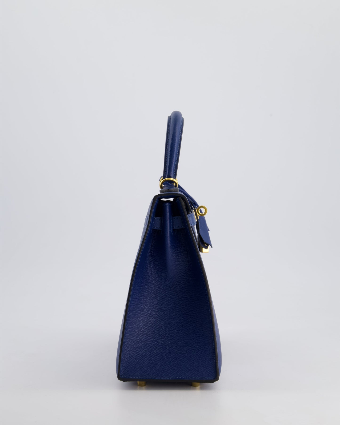 *FIRE PRICE* Hermès Kelly 25cm Sellier Bag in Deep Blue Madame Leather with Gold Hardware
