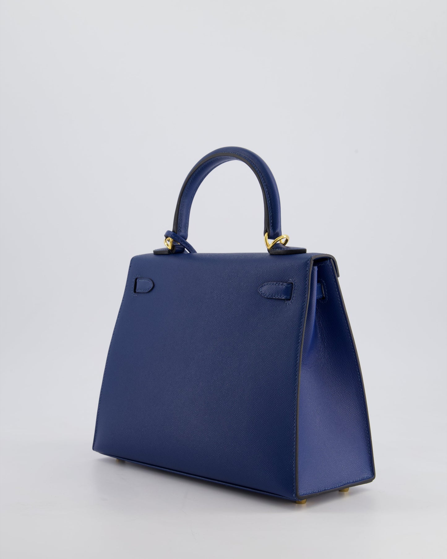 *FIRE PRICE* Hermès Kelly 25cm Sellier Bag in Deep Blue Madame Leather with Gold Hardware