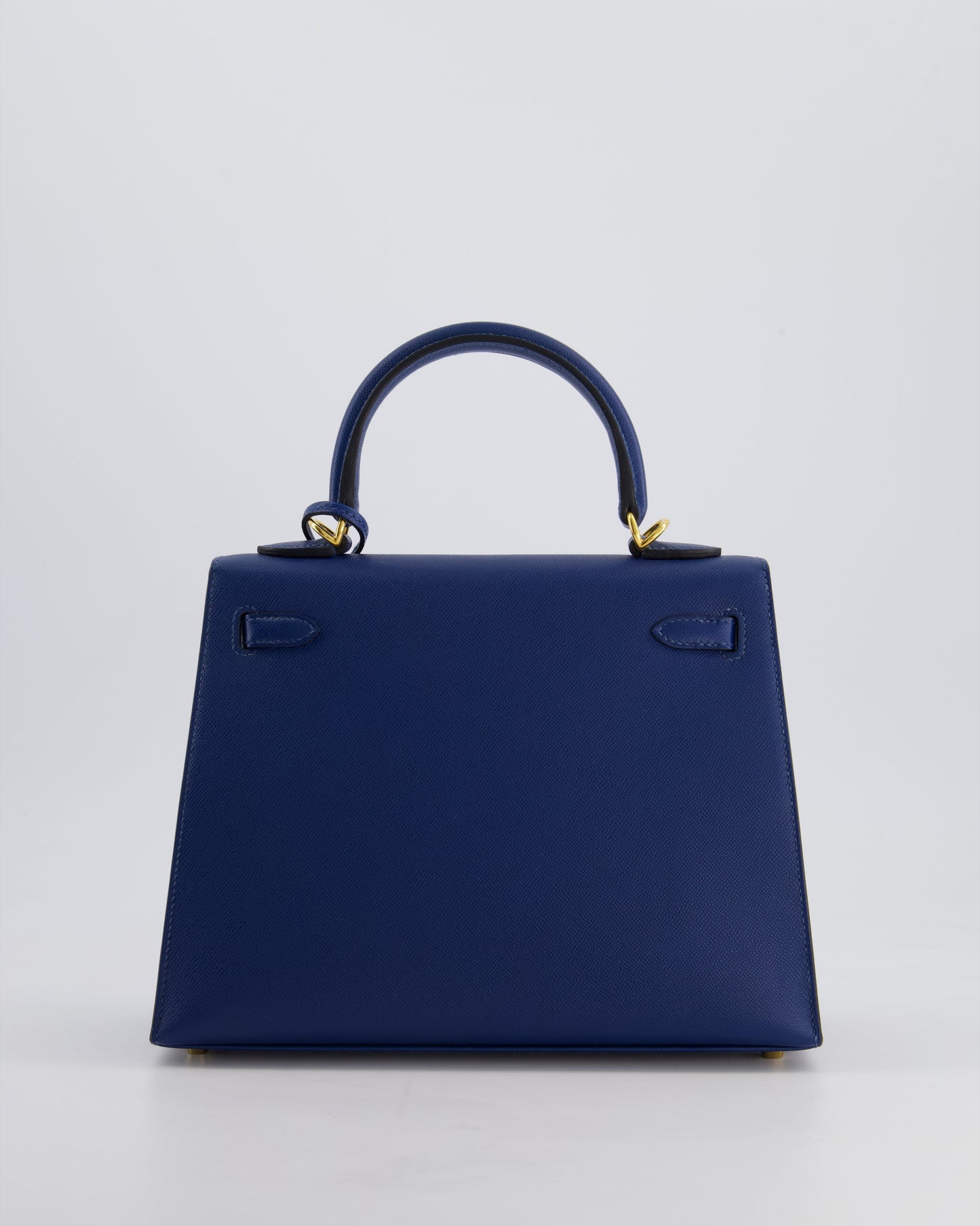 *FIRE PRICE* Hermès Kelly 25cm Sellier Bag in Deep Blue Madame Leather with Gold Hardware
