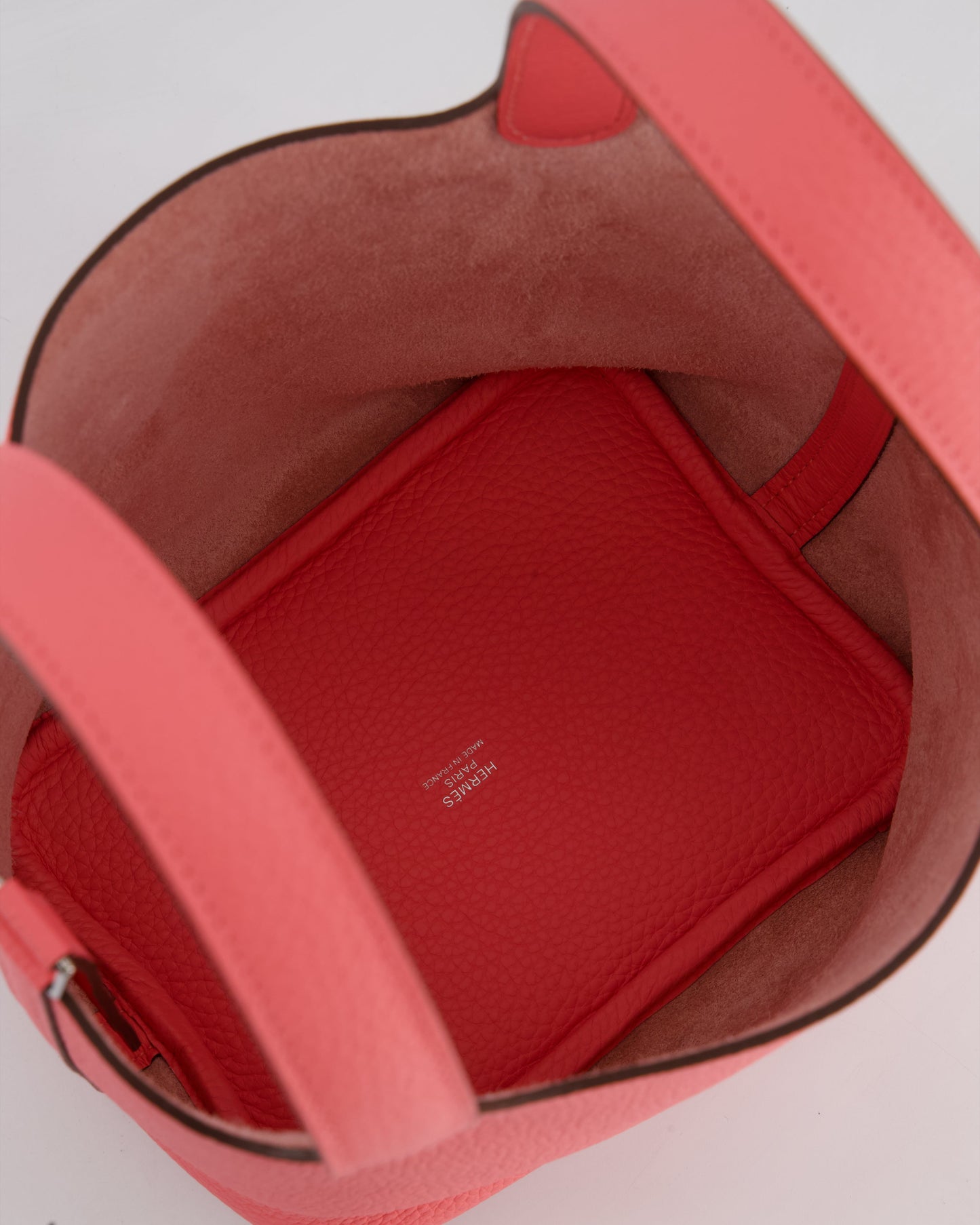 *HOT* Hermès Picotin Lock Bag 18cm in Rose Azalee Clemence Leather with Palladium Hardware