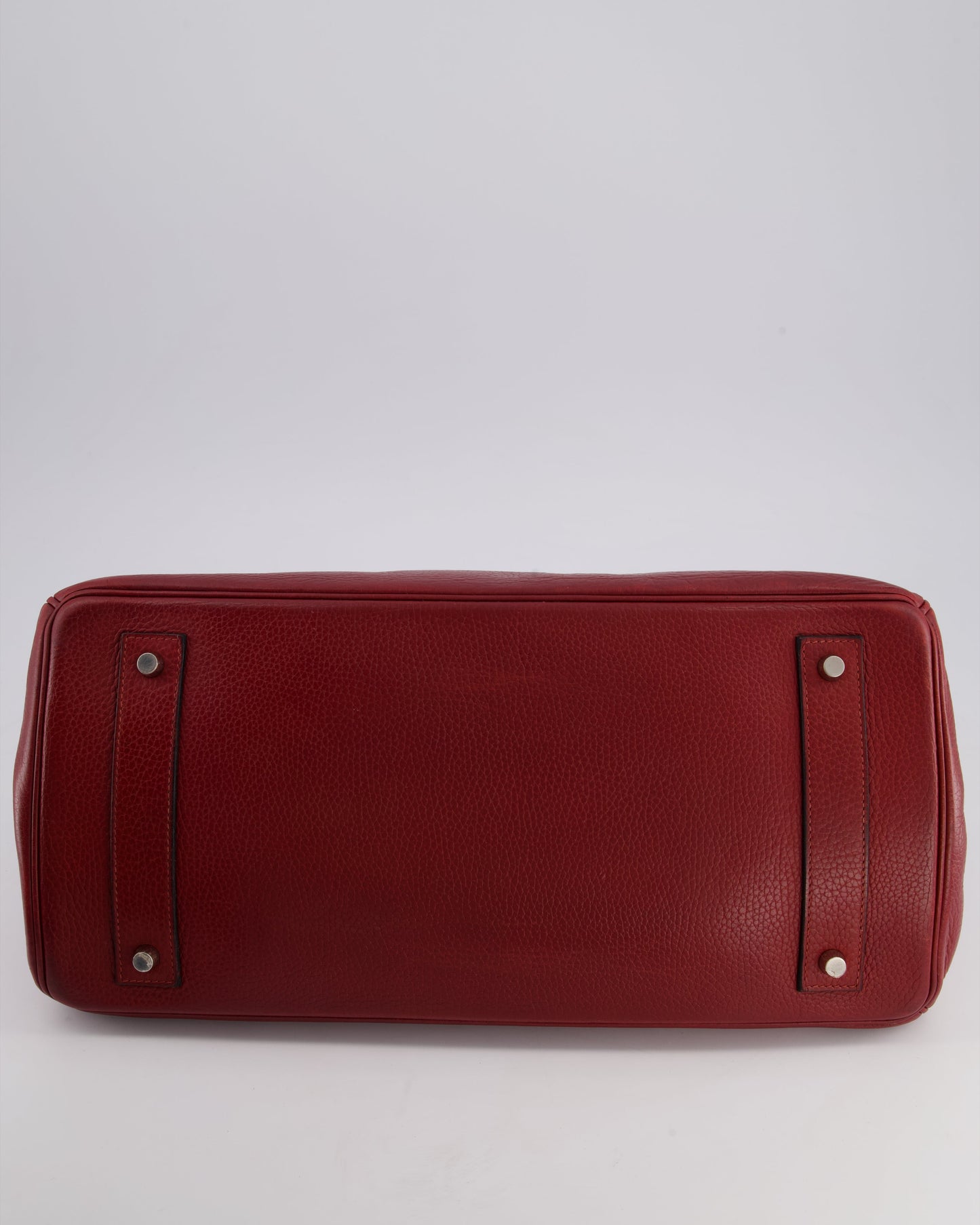 *COLLECTORS* Hermes Shoulder Birkin JPG Bag in Rouge H Clemence Leather with Palladium Hardware