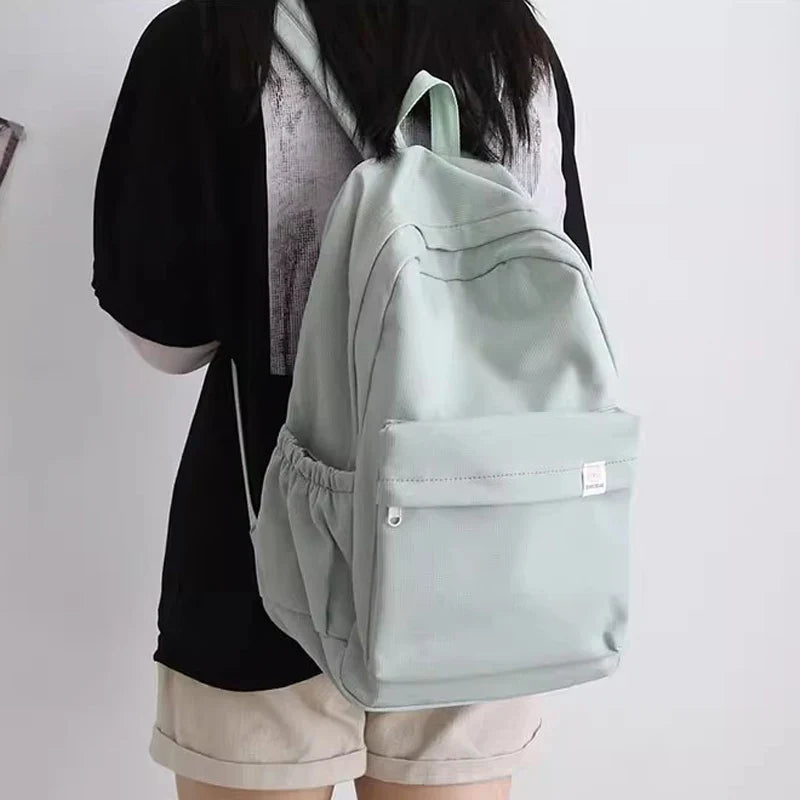 FlexPack Solid Color School Backpack