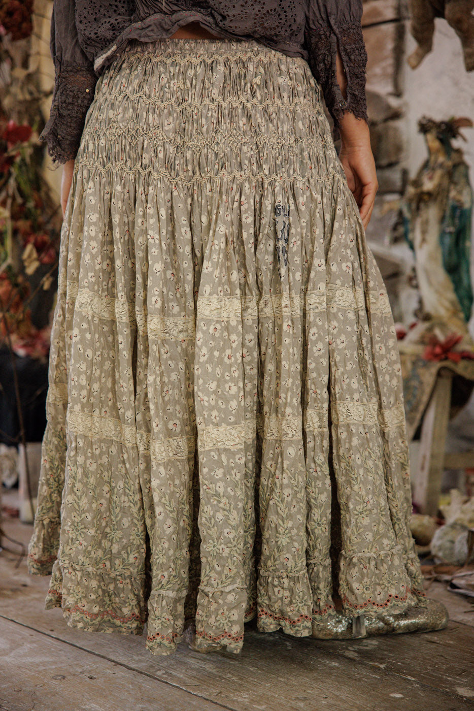 Floral Chrystal Skirt