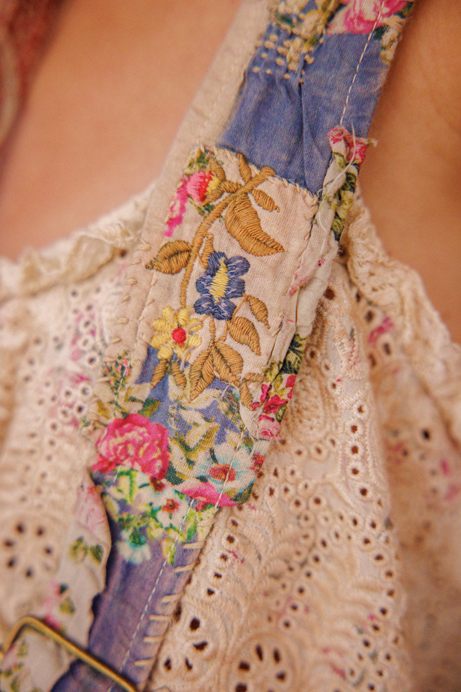 Embroidered Floral Shae Suspenders