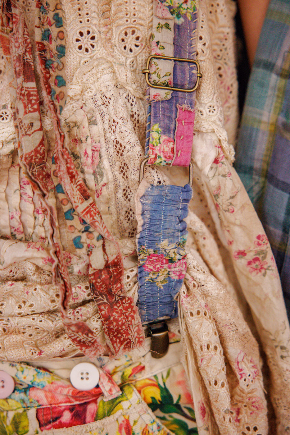 Embroidered Floral Shae Suspenders