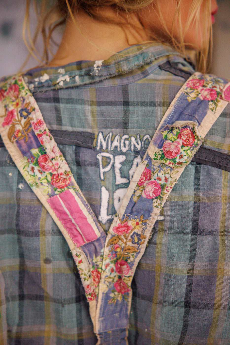 Embroidered Floral Shae Suspenders