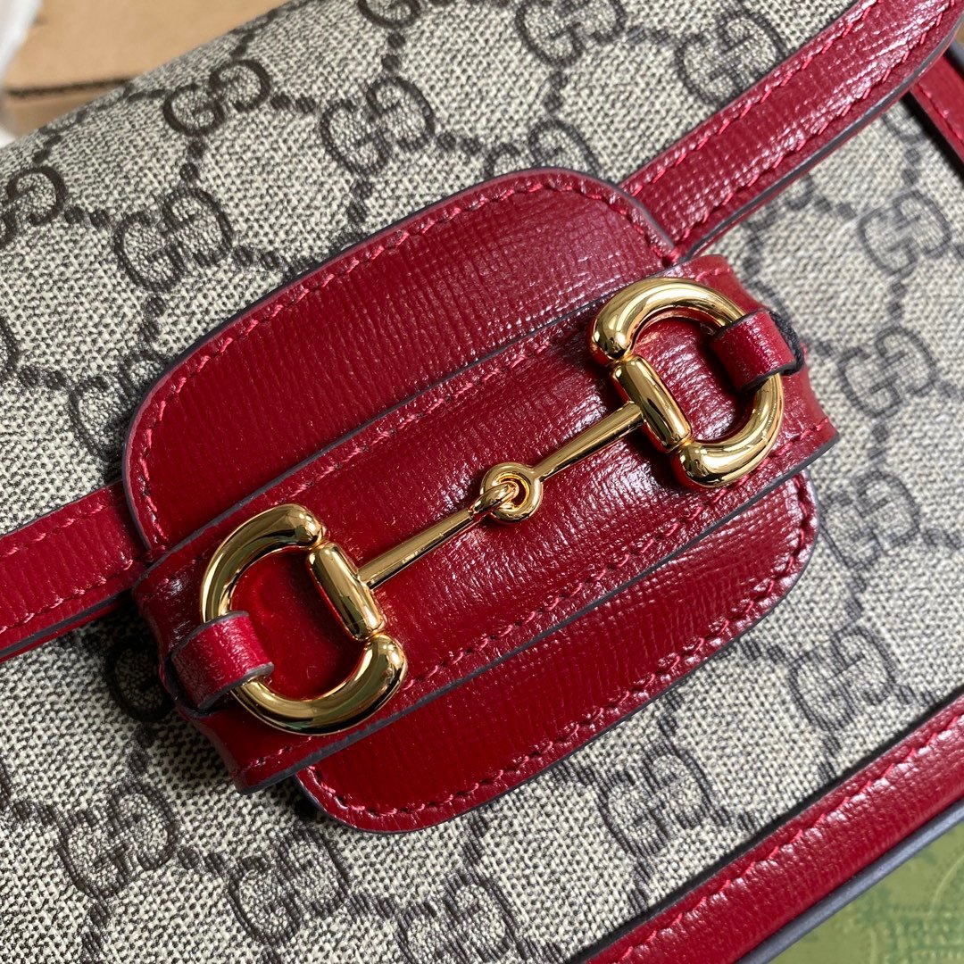 gg Horsebit 1955 gg Mini Bag Red For Women, Women’s Bags 8in/21cm gg