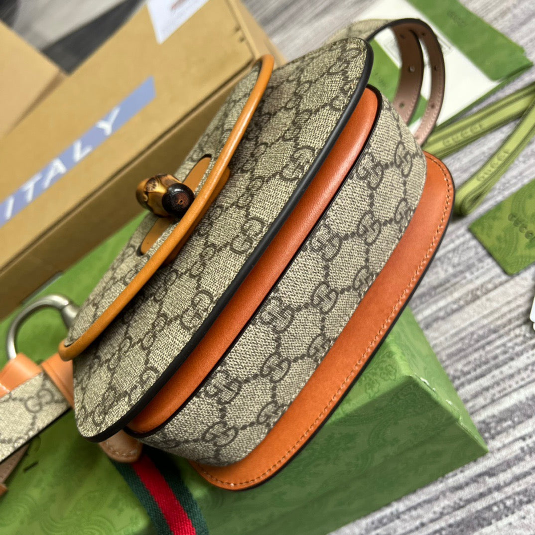 gg Bamboo 1947 Jumbo gg Small Top Handle Bag Brown For Women, Women’s Bags 8.3in/21cm gg