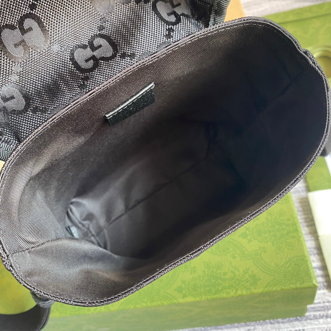 gg Off The Grid Messenger Bag Black gg ECONYL® For Men 7.3in/18.5cm gg 643858 H9HKN