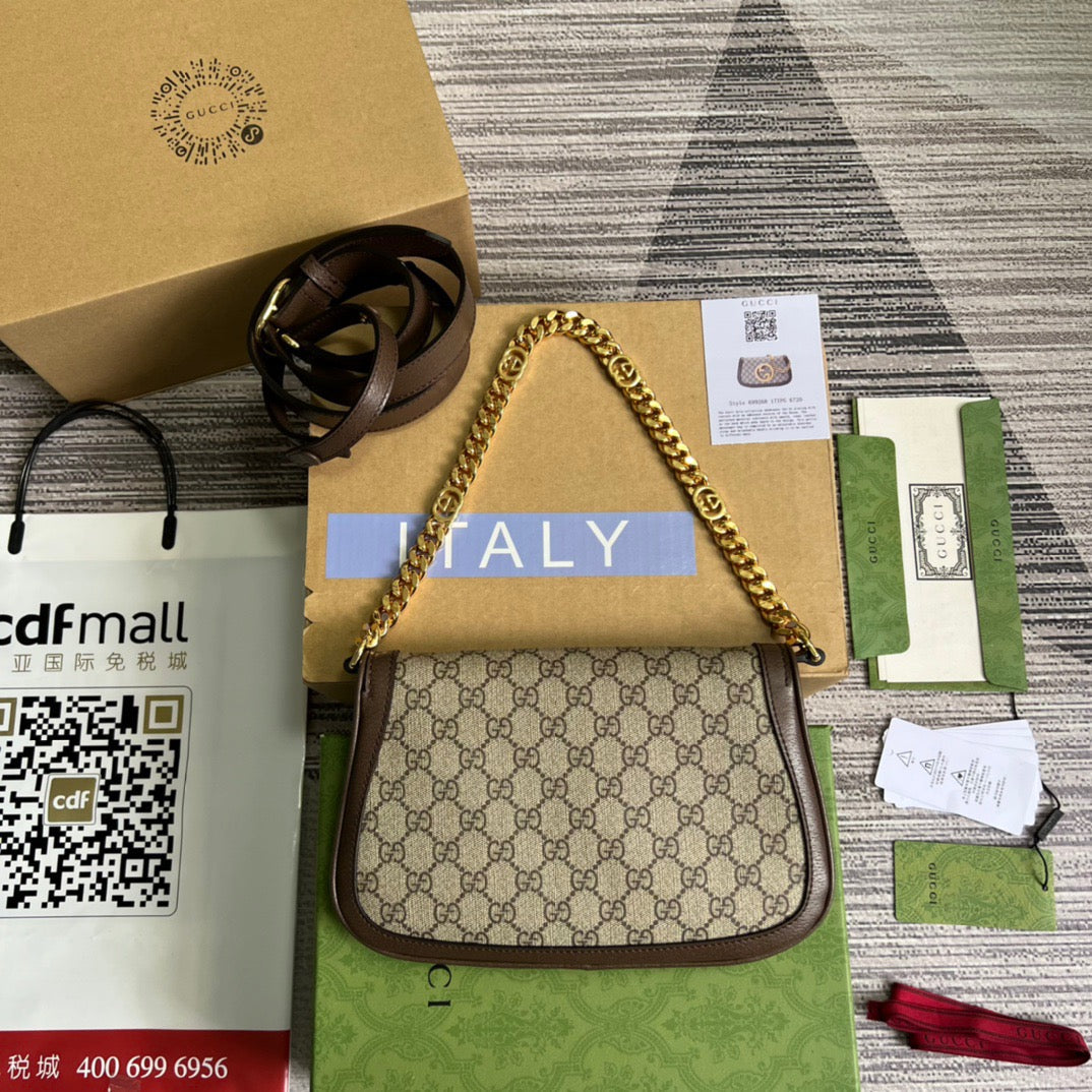 gg Blondie Shoulder Bag Beige For Women, Women’s Bags 11in/28cm gg 699268 K9GSG 8358