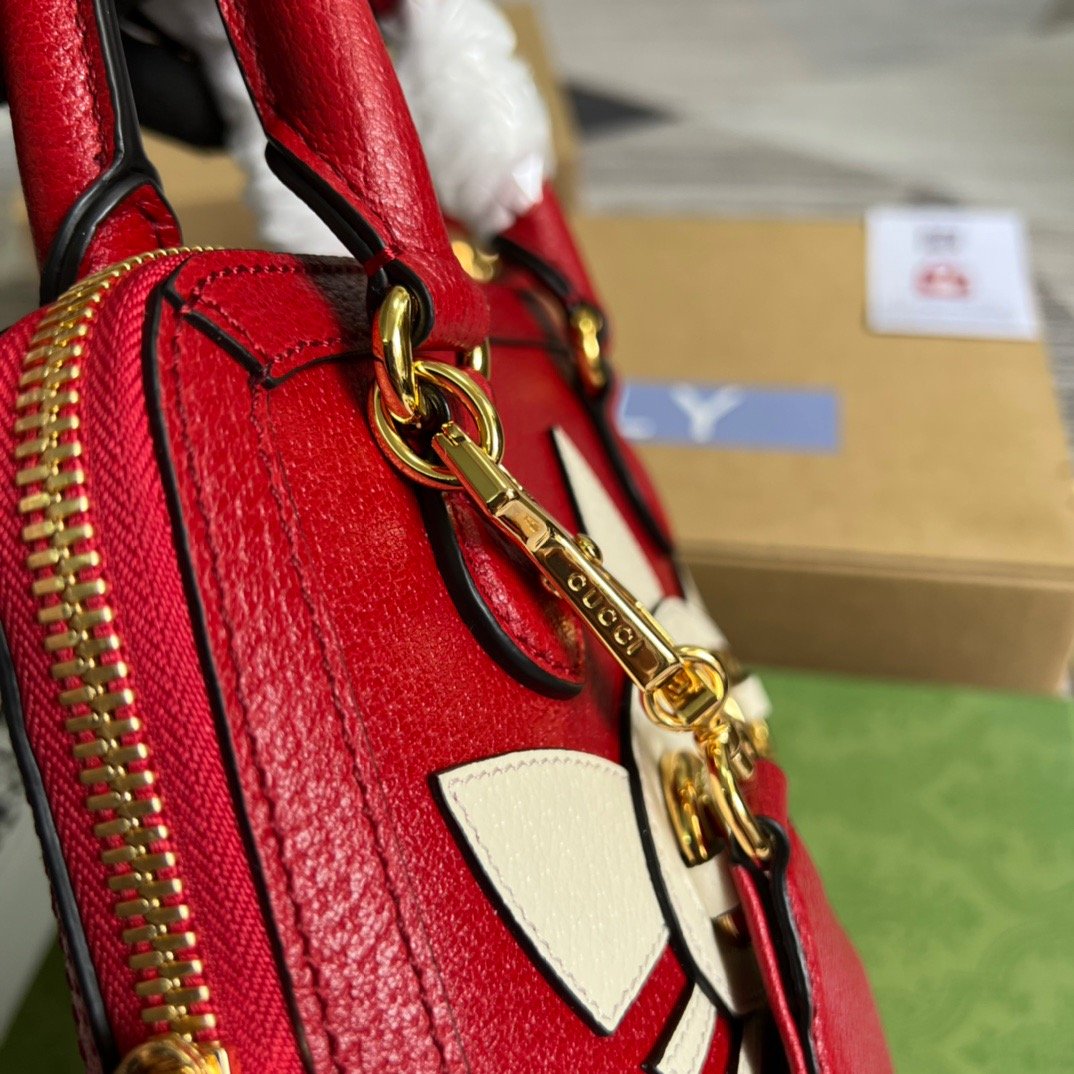 gg x Adidas Horsebit 1955 Mini Bag Red For Women, Women’s Bags 7.9in/20cm gg