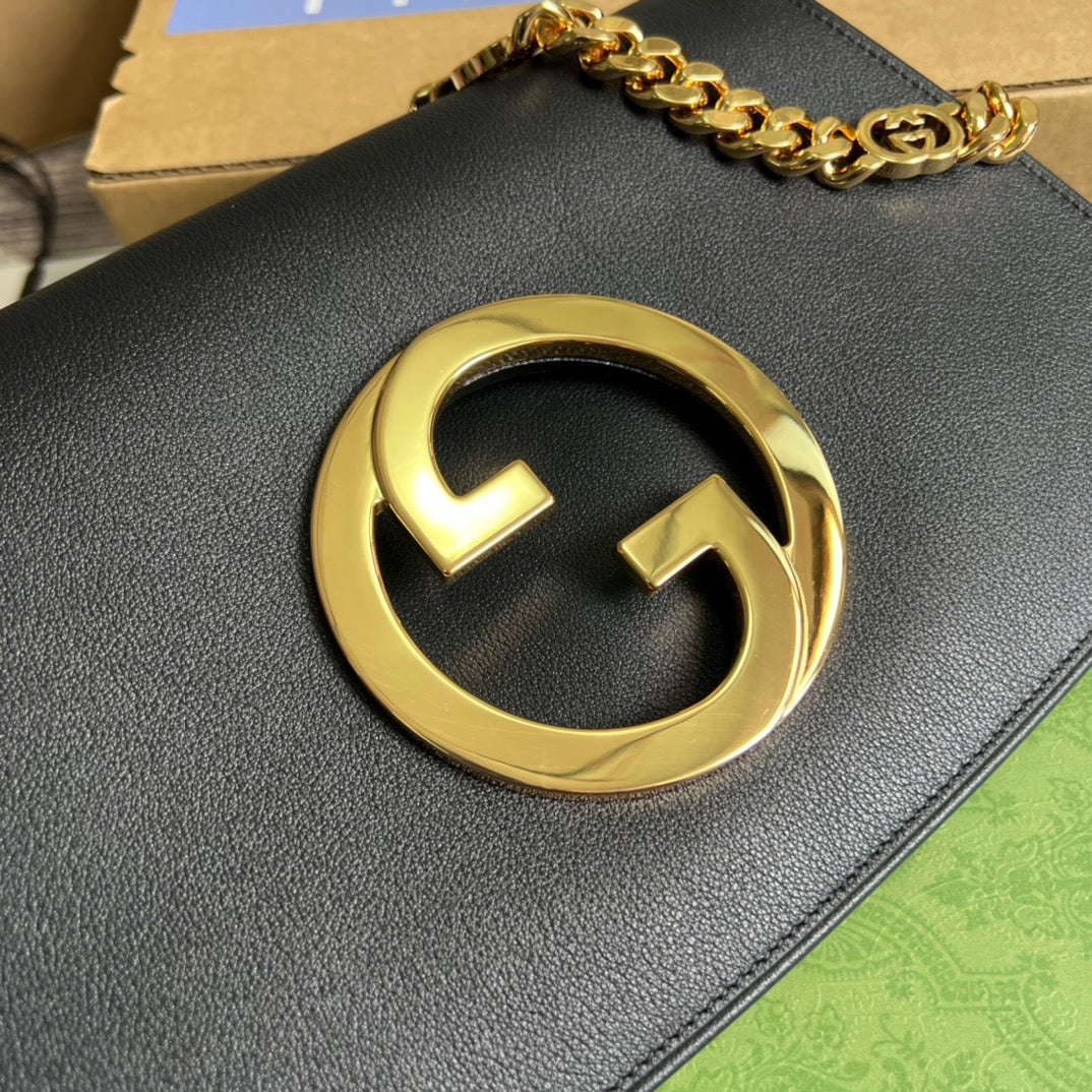 gg Blondie Shoulder Bag Black For Women, Women’s Bags 11in/28cm gg 699268 UXX0G 1000