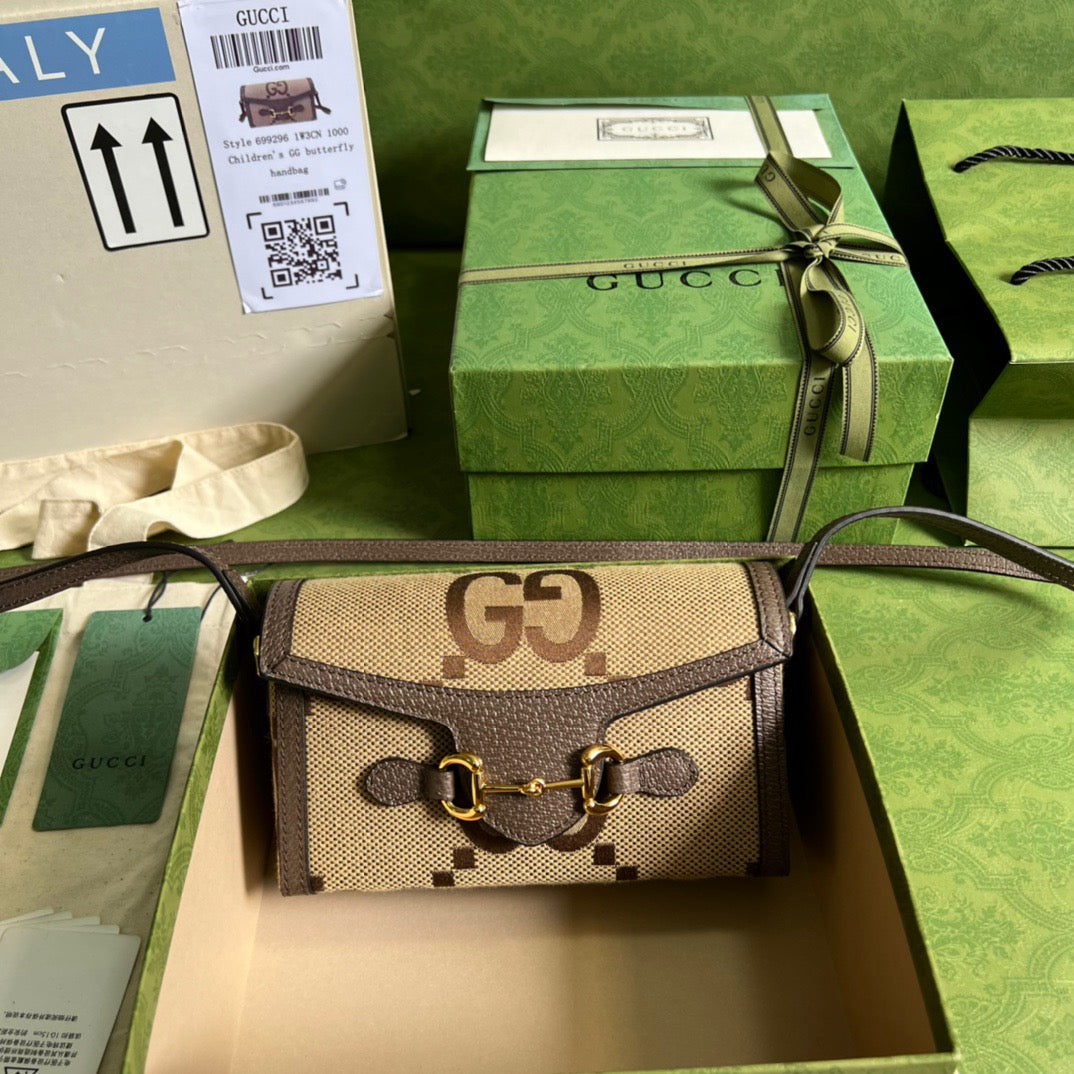 gg Horsebit 1955 Mini Bag Brown For Women, Women’s Bags 7.1in/18cm gg 