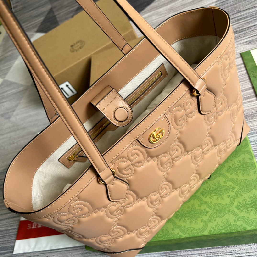 gg Medium Tote Beige For Women, Women’s Bags 15in/38cm gg 631685 UM8IG 9500
