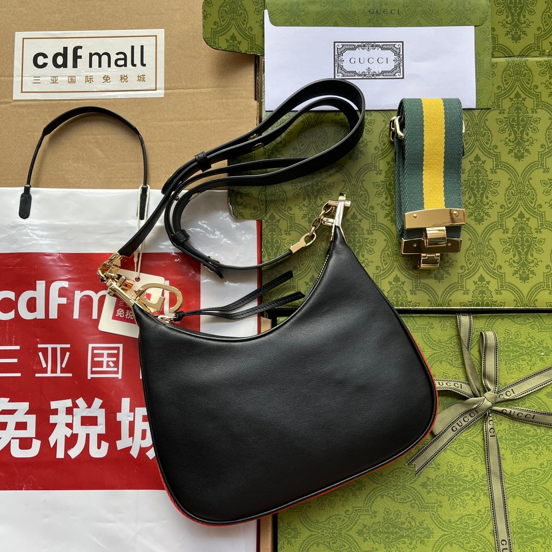 gg Atache Small Shoulder Bag White For Women, Women’s Bags 9in/23cm gg 699409 UXWBG 1037