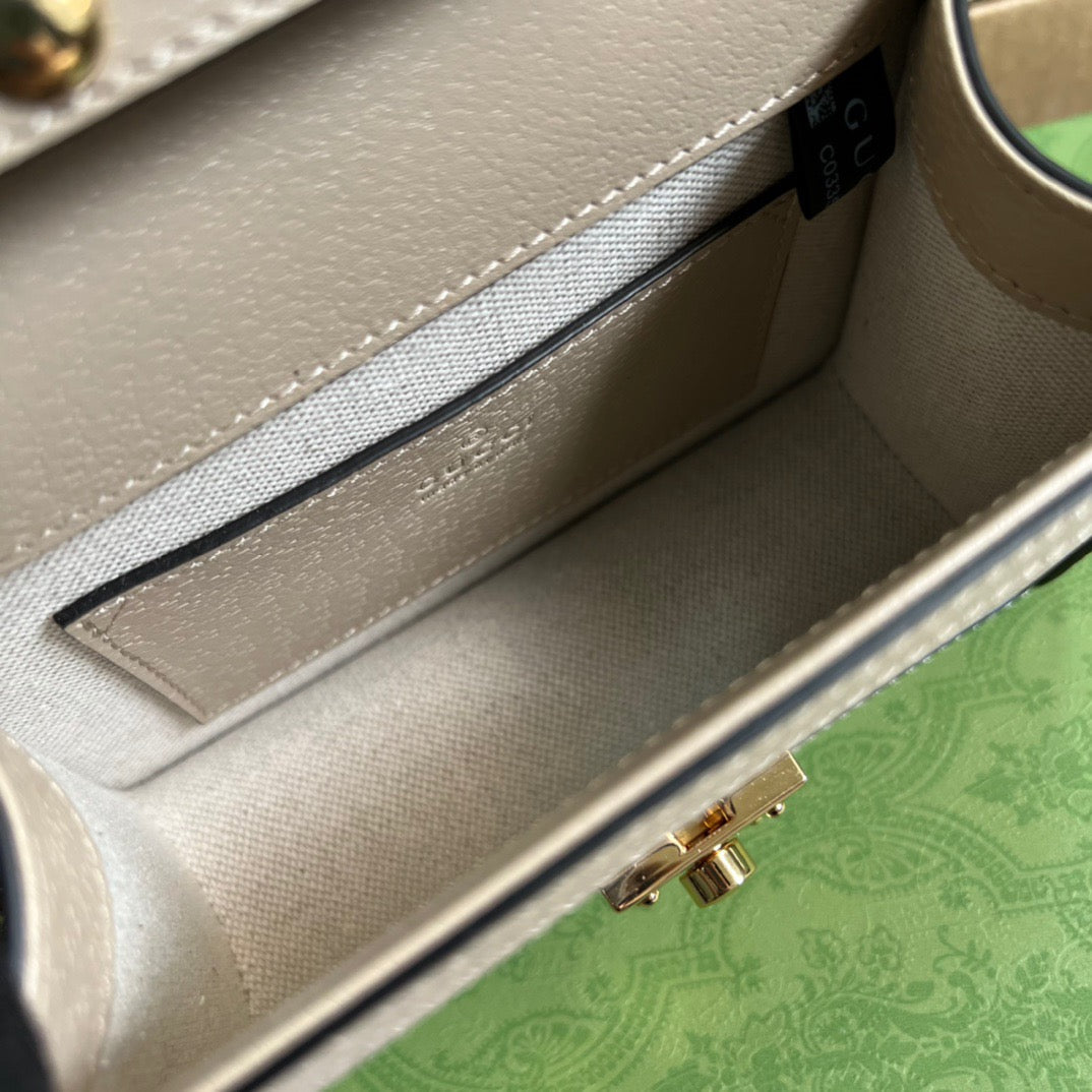 gg Ophidia gg Mini Shoulder Bag Beige For Women, Women’s Bags 6.9in/18cm gg 696180 UULAG 9682