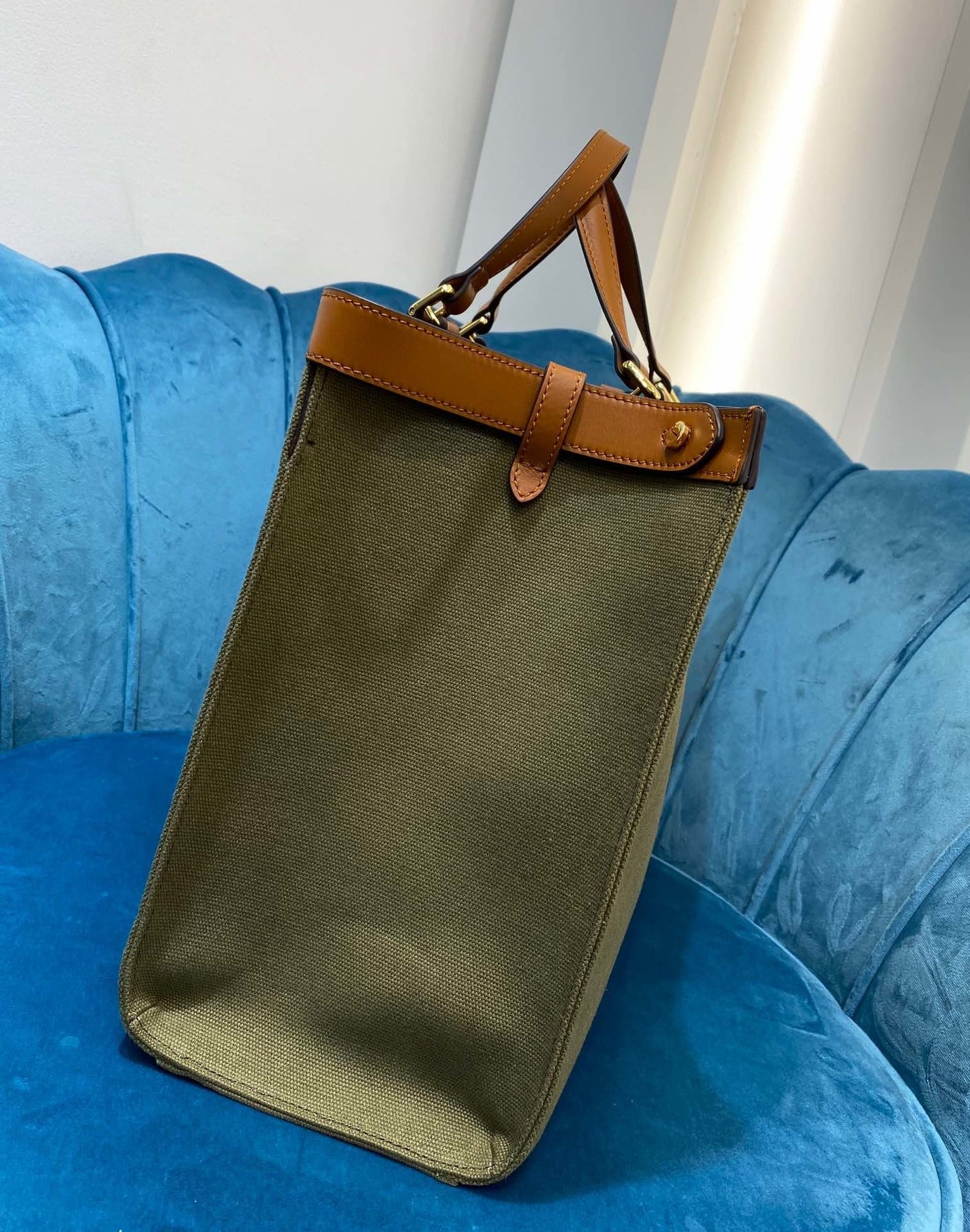 FI Peekaboo x Tote Bag Khaki For Women, Bags 15.7in/40cm FF 8BH374