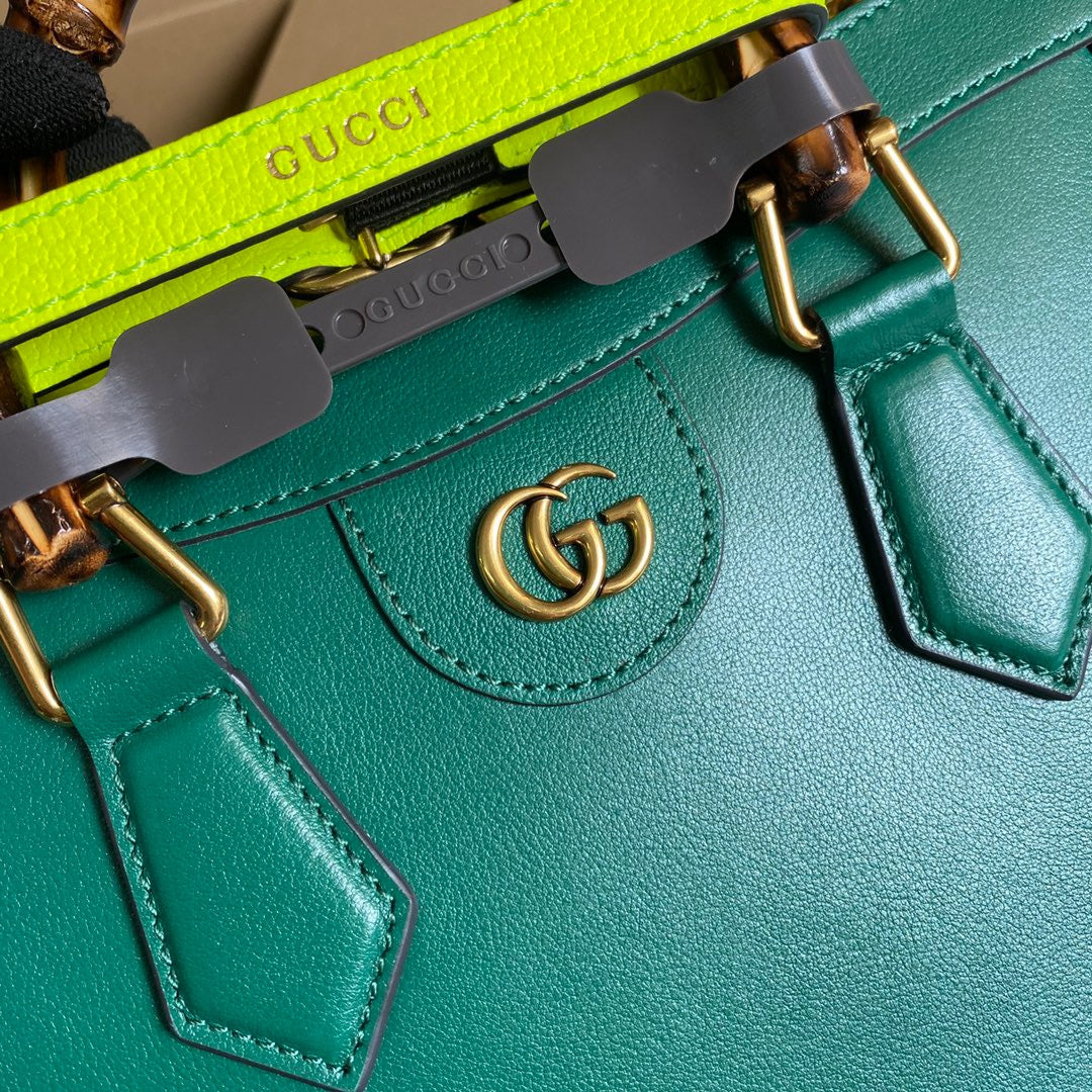gg Diana Small Tote Bag Green For Women, Women’s Bags 11in/27cm gg 